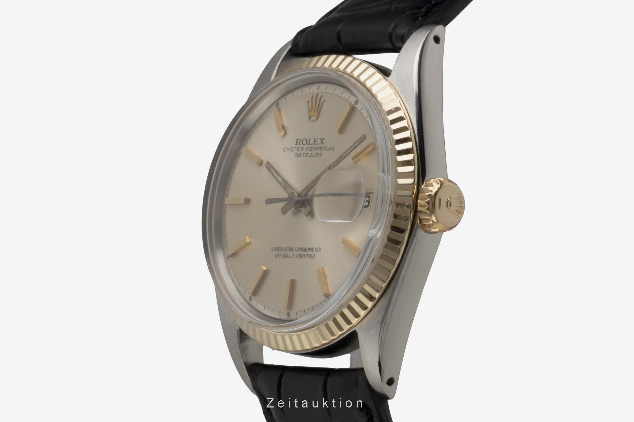 Rolex Datejust acier / or  automatique montre pour hommes 1601 Vintage  [2602249]