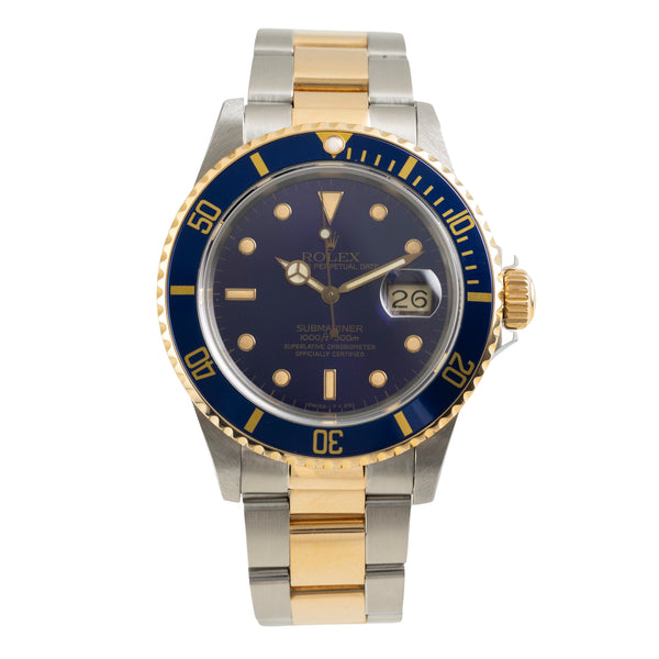 Rolex Submariner acero / oro automático reloj para caballeros 16803  [2602250]