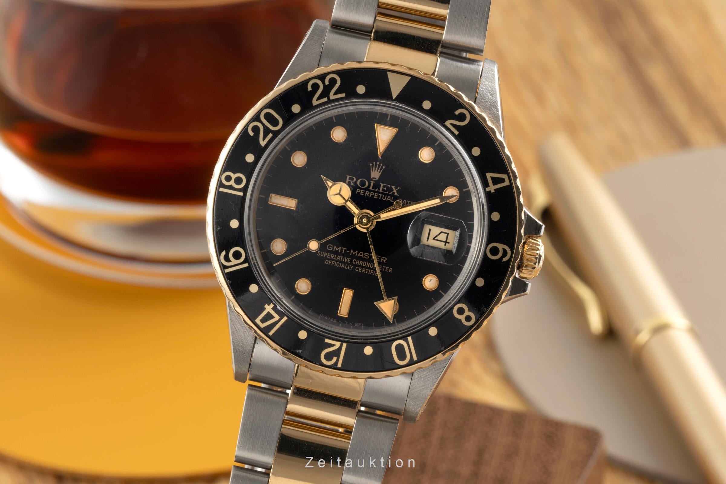 Rolex GMT-Master Stahl / Gold Automatik Herrenuhr Oyster Perpetual Ref. 16753   [2602252]