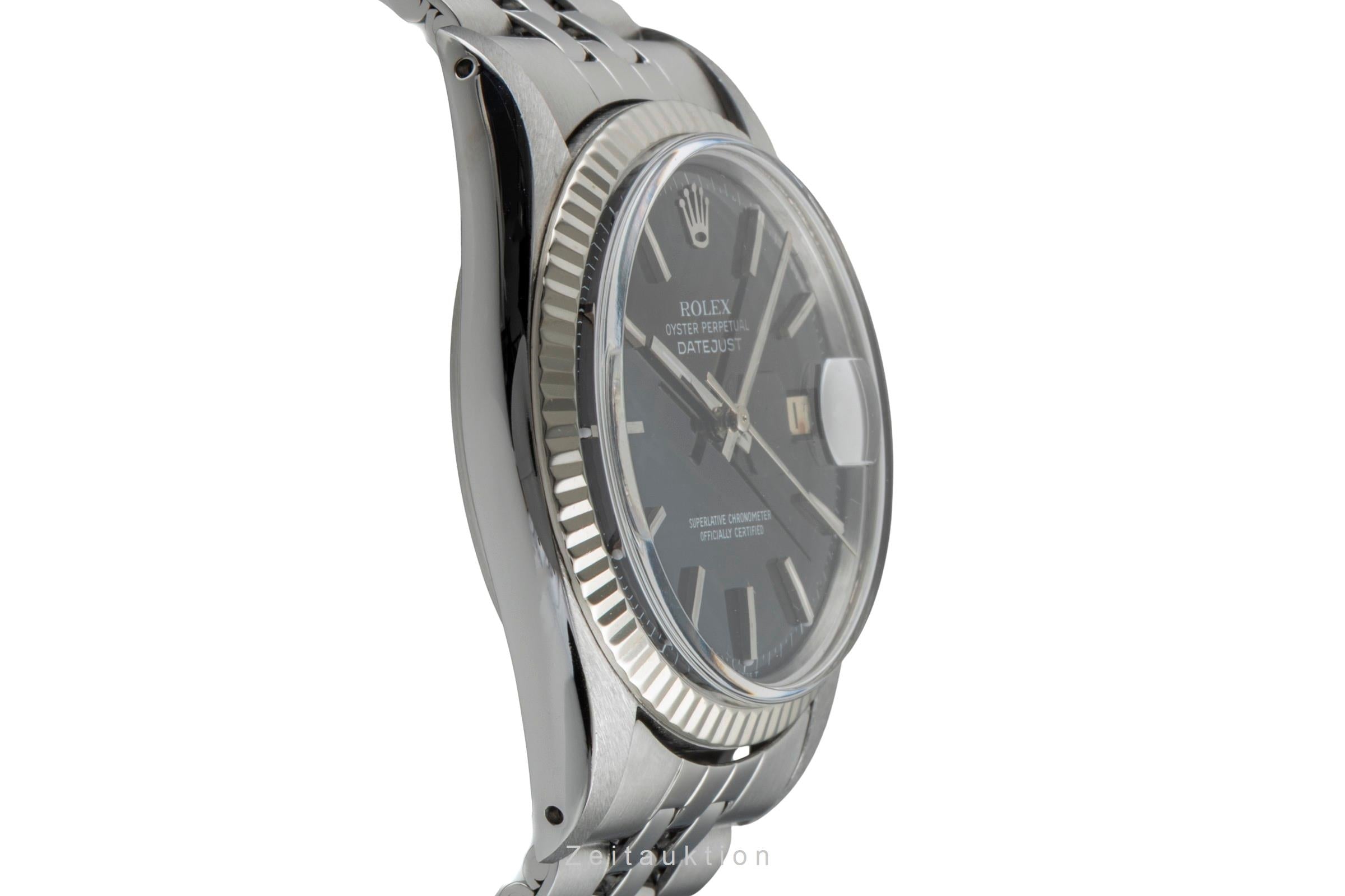 Rolex Datejust 36 Black Dial Stahl / Weissgold Automatik Herrenuhr Ref. 1601 [2602256]