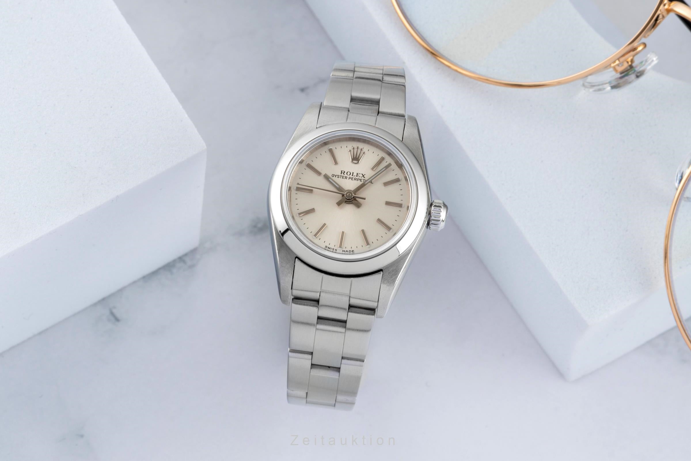 Rolex Oyster Perpetual acero automático reloj para damas  76080  [2602261]