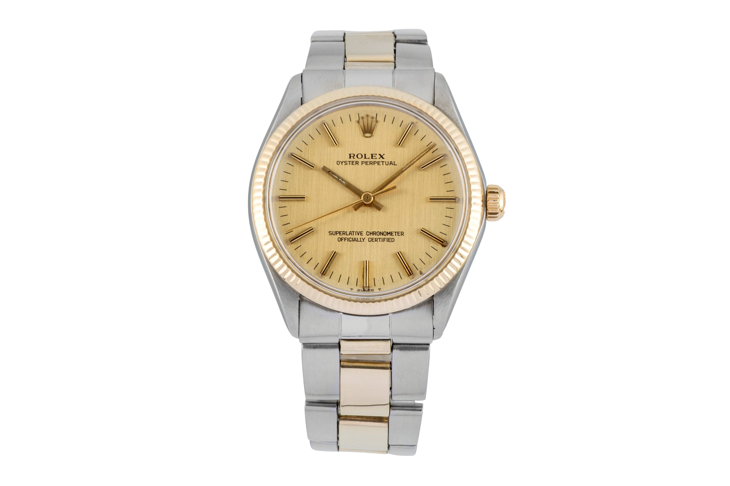 Rolex Oyster Perpetual acciaio / oro automatismo orologio da uomo 1005 Vintage  [2602264]