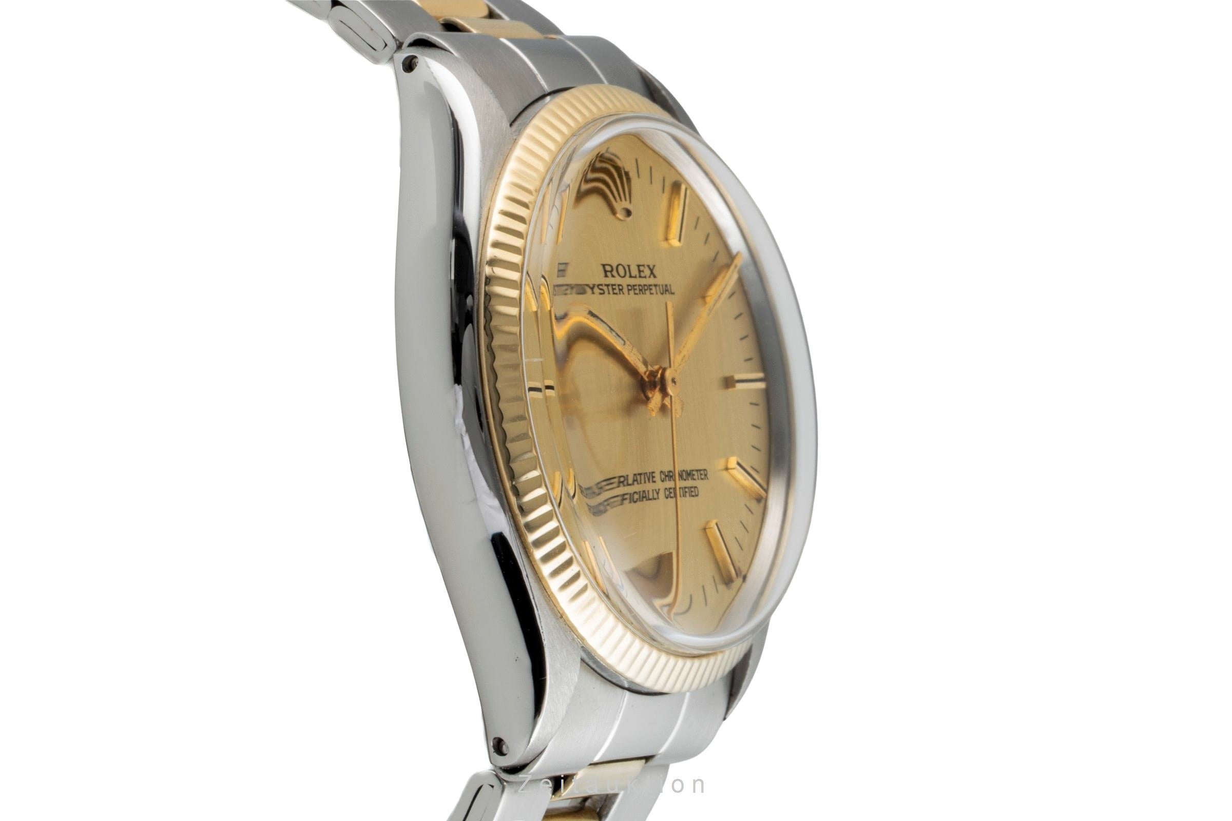 Rolex Oyster Perpetual acier / or  automatique montre pour hommes 1005 Vintage  [2602264]