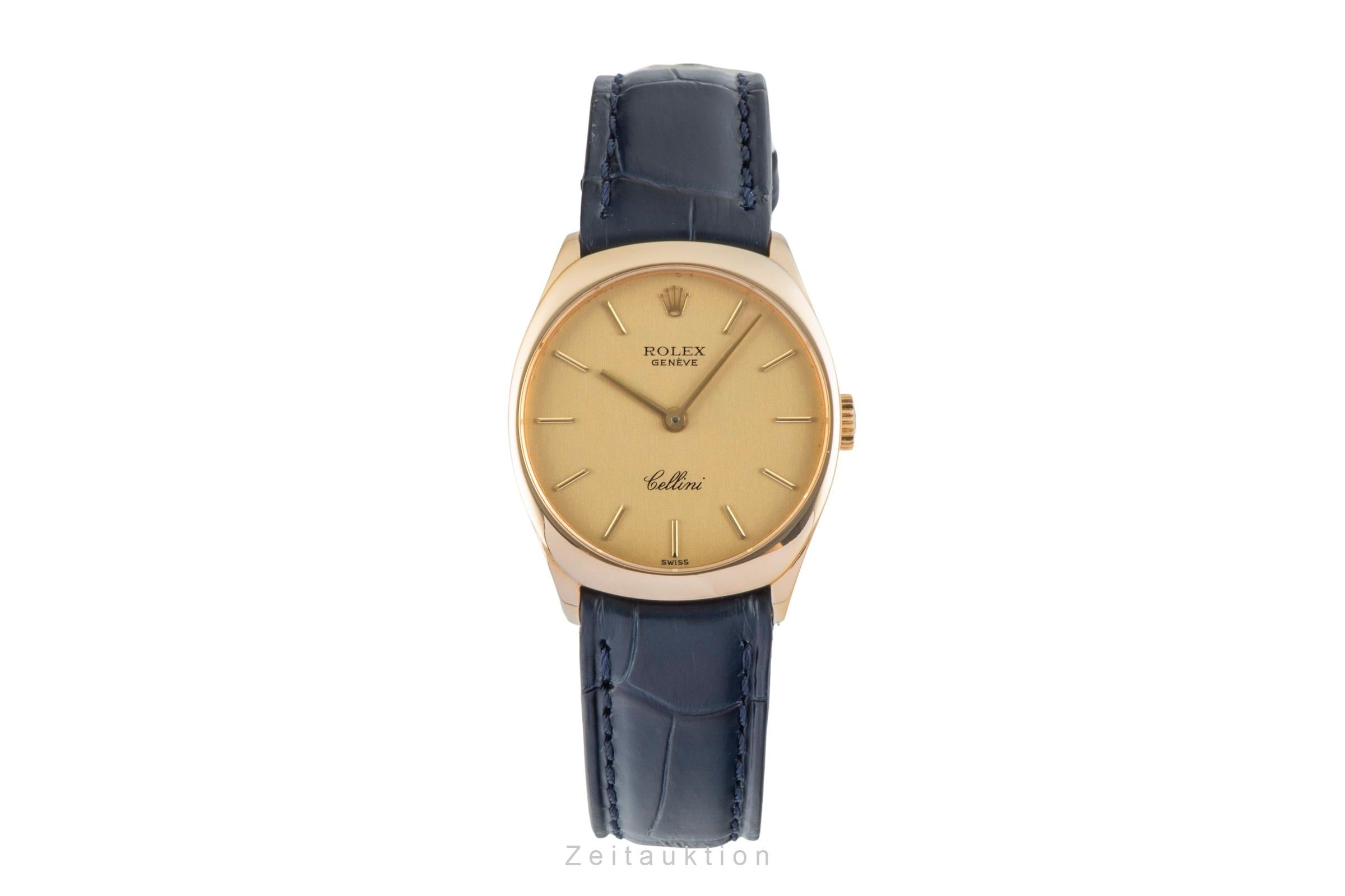 Rolex Cellini or 18 ct à remontage manuel montre pour femmes 4129 Vintage  [2602266]