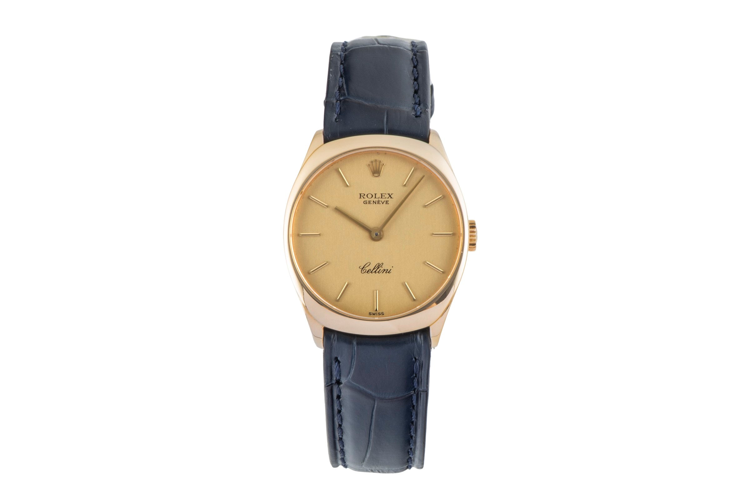 Rolex Cellini oro 18 ct carica manuale orologio da donna 4129 Vintage  [2602266]