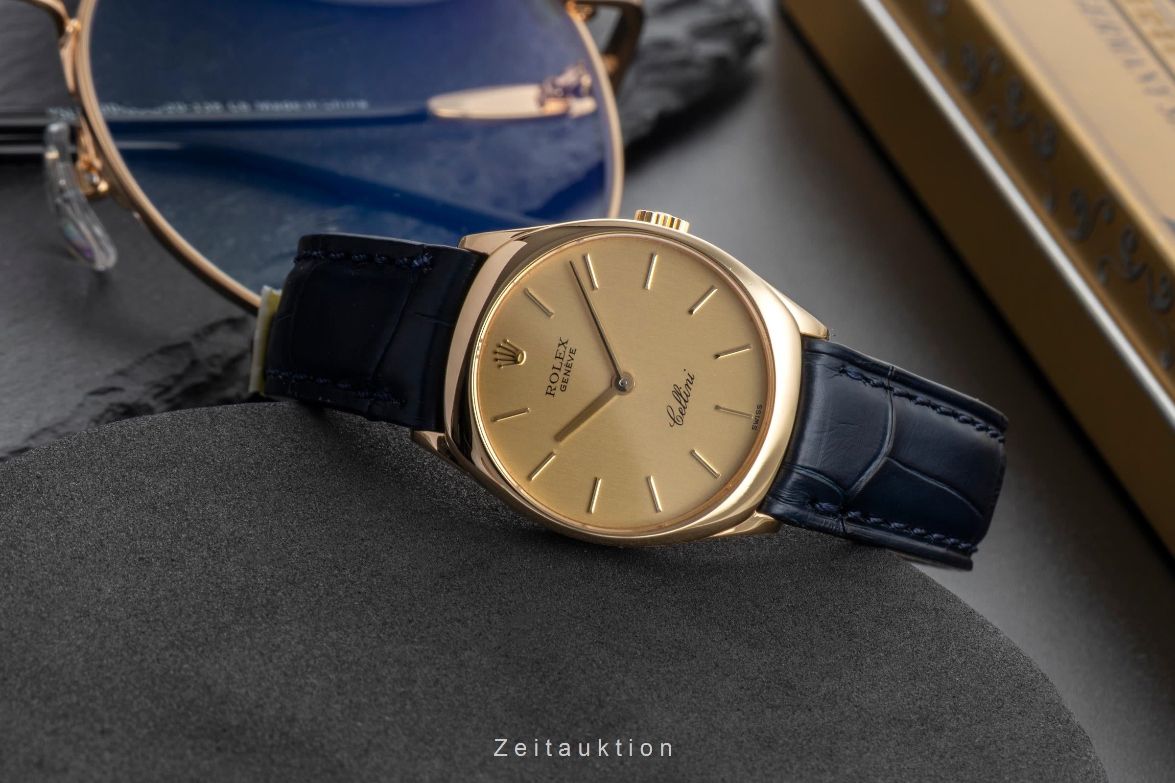 Rolex Cellini or 18 ct à remontage manuel montre pour femmes 4129 Vintage  [2602266]