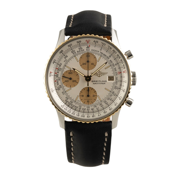 Breitling Navitimer cronografo acciaio / oro automatismo orologio da uomo 81610  [2602267]