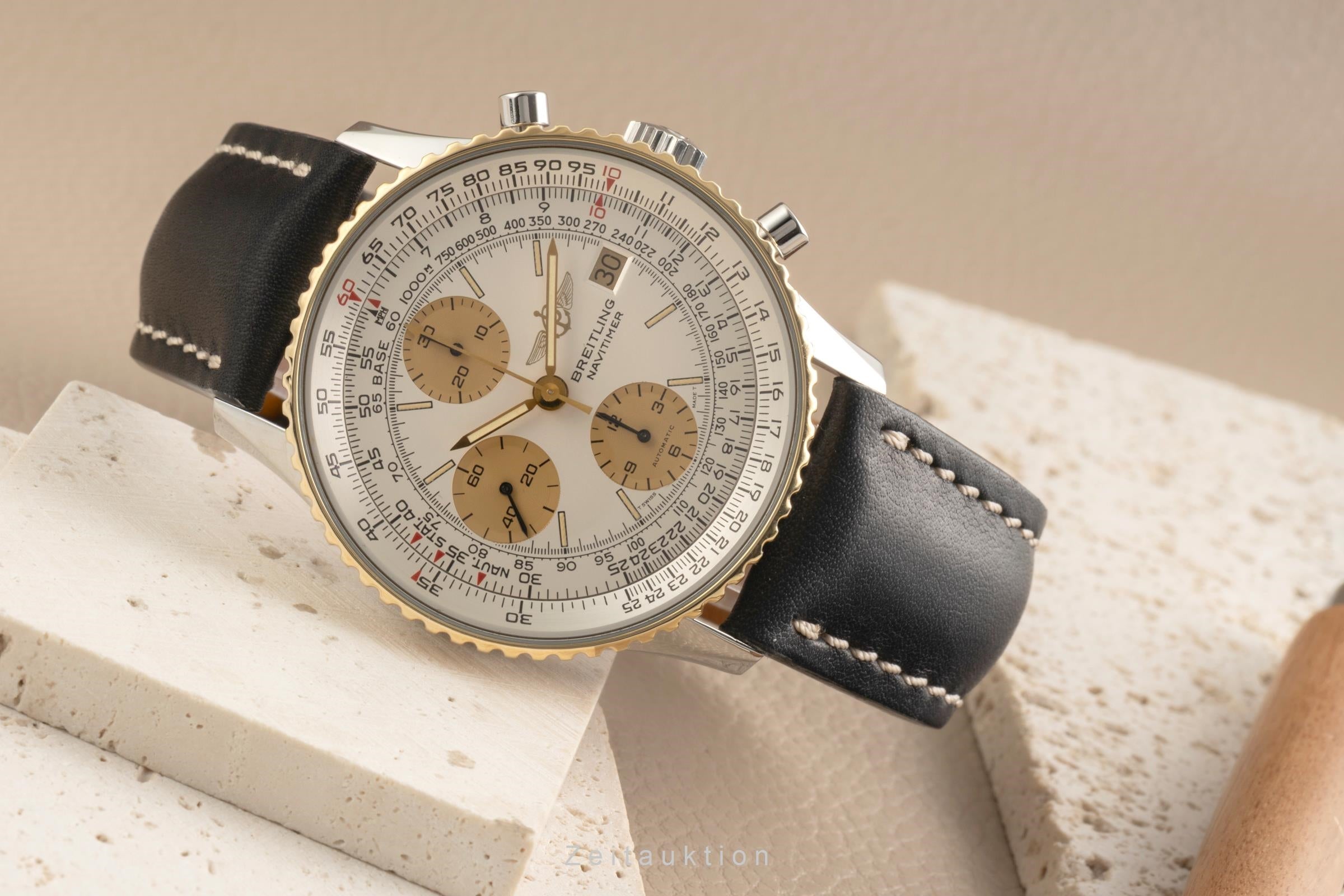 Breitling Navitimer cronografo acciaio / oro automatismo orologio da uomo 81610  [2602267]