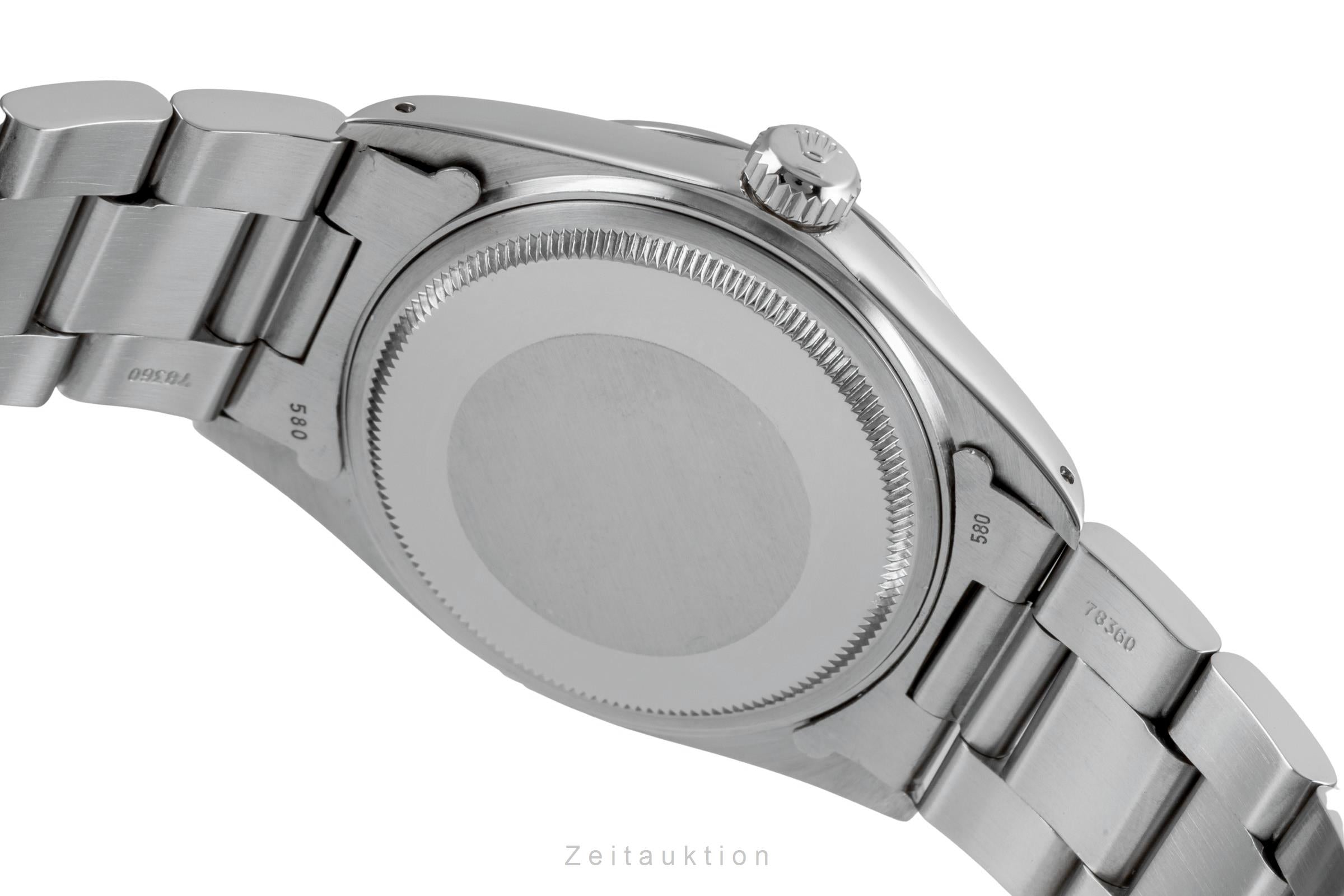 Rolex Datejust 36 White Roman Dial Oyster Stahl Automatik Herrenuhr Ref. 16000 [2602268]