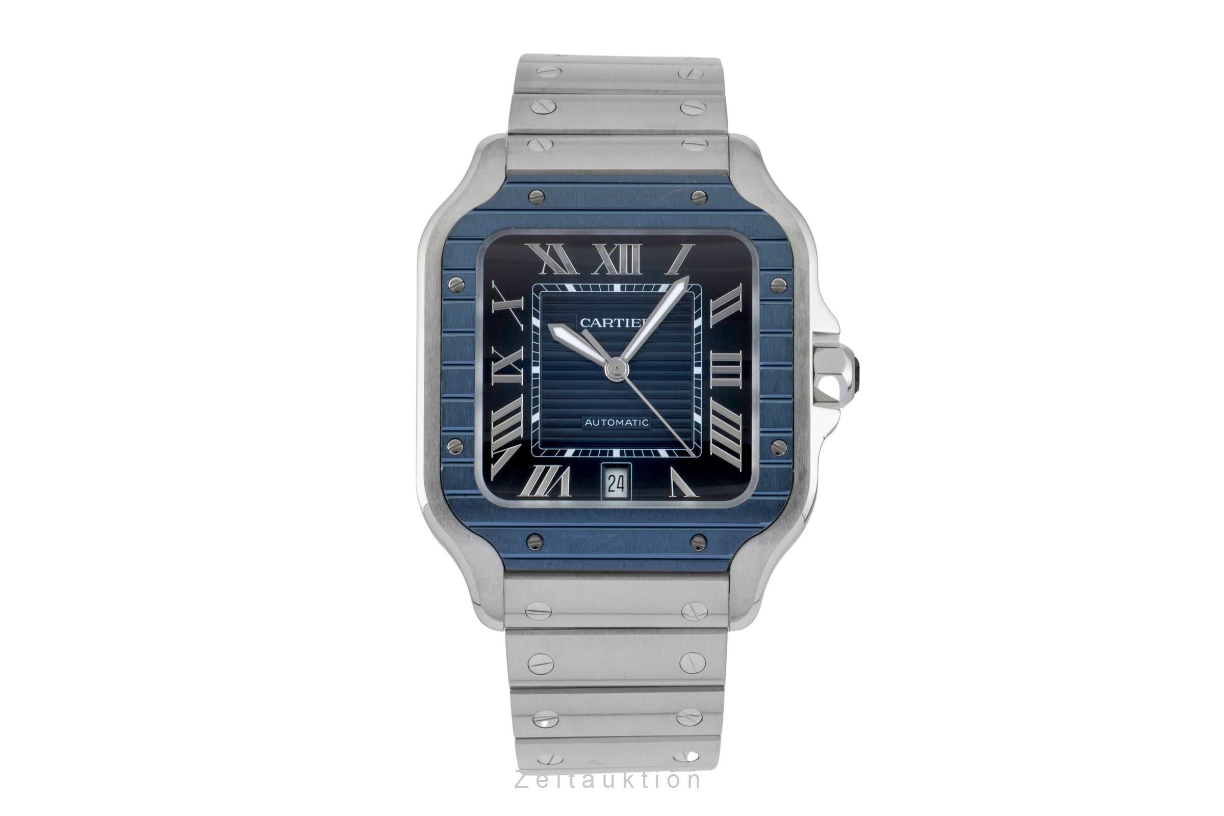 Cartier Santos steel automatic men's watch WSSA0048 LP: 9200EUR  [2602269]