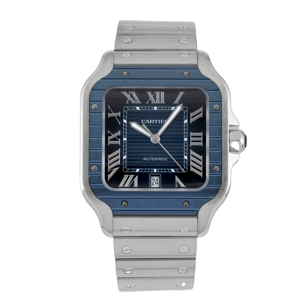 Cartier Santos steel automatic men's watch WSSA0048 LP: 9200EUR  [2602269]