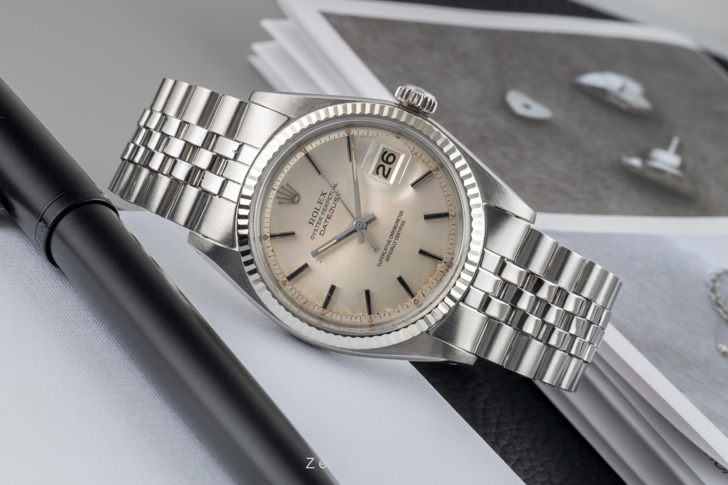 Rolex Datejust acier / or blanc automatique montre pour hommes 1601  [2602270]