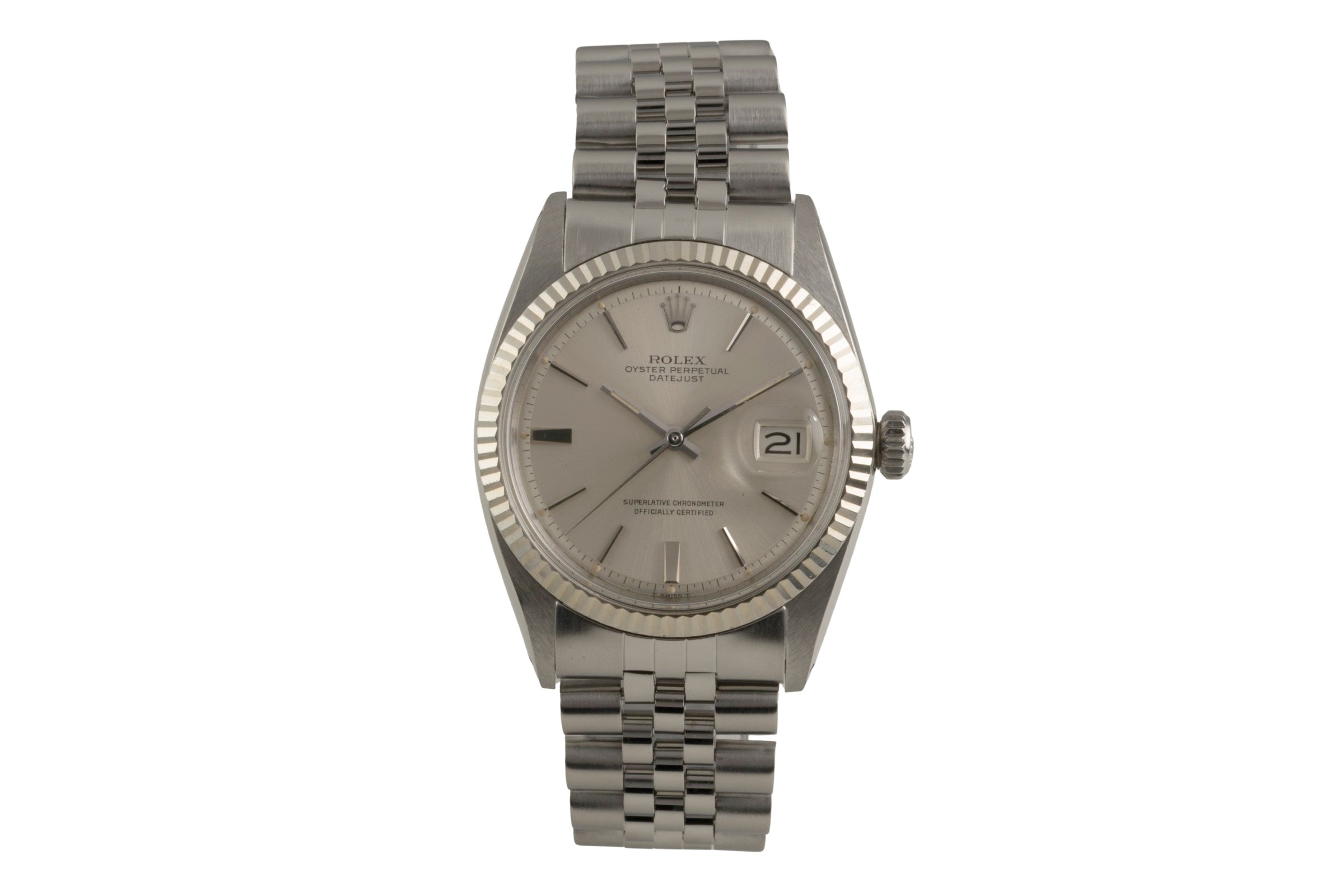 Rolex Datejust steel / white gold automatic men's watch 1601 Vintage  [2602271]