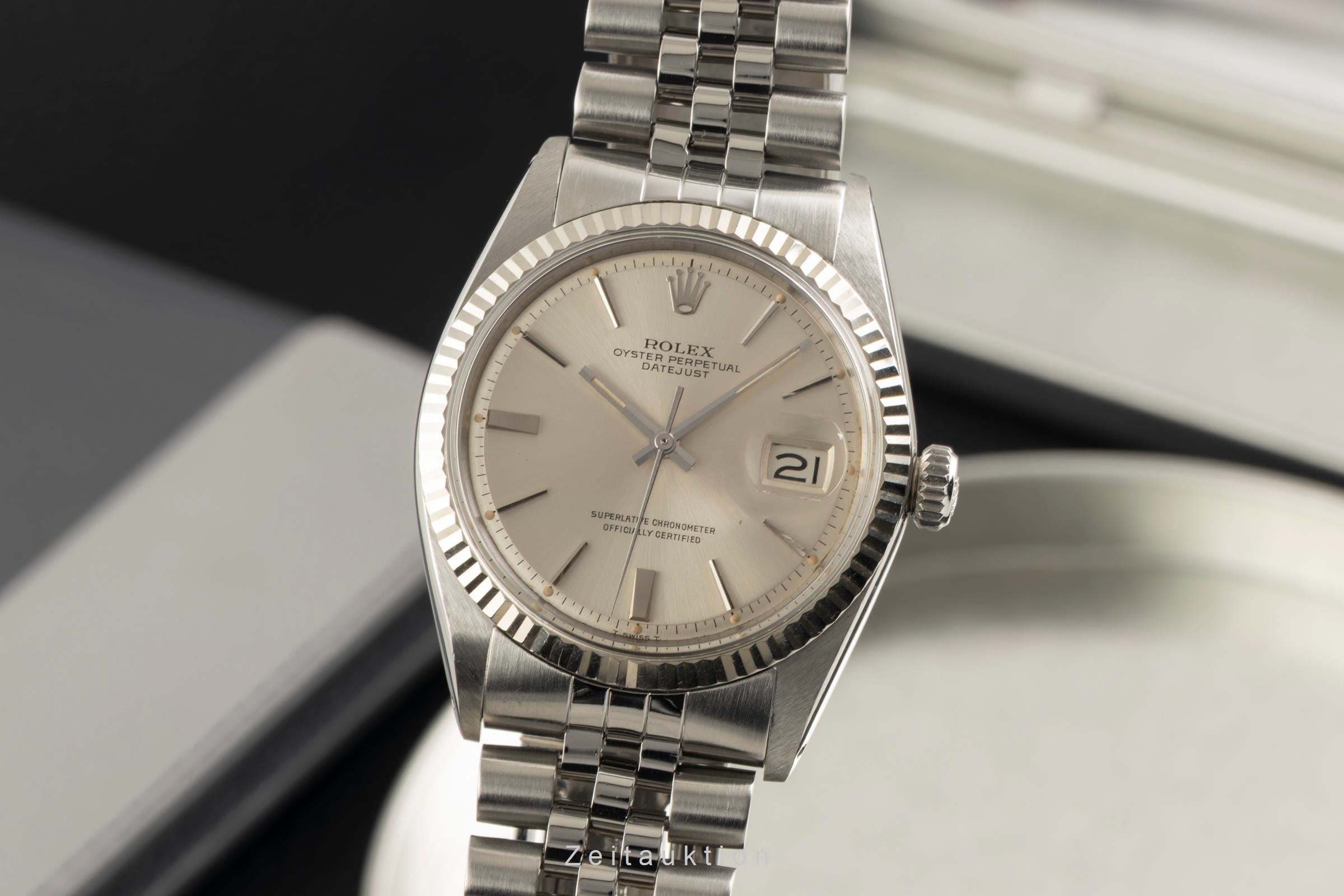 Rolex Datejust steel / white gold automatic men's watch 1601 Vintage  [2602271]