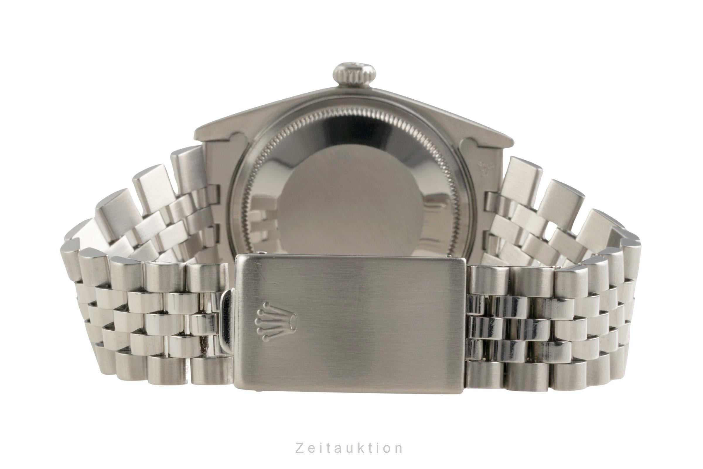 Rolex Datejust acier / or blanc automatique montre pour hommes 1601 Vintage  [2602271]