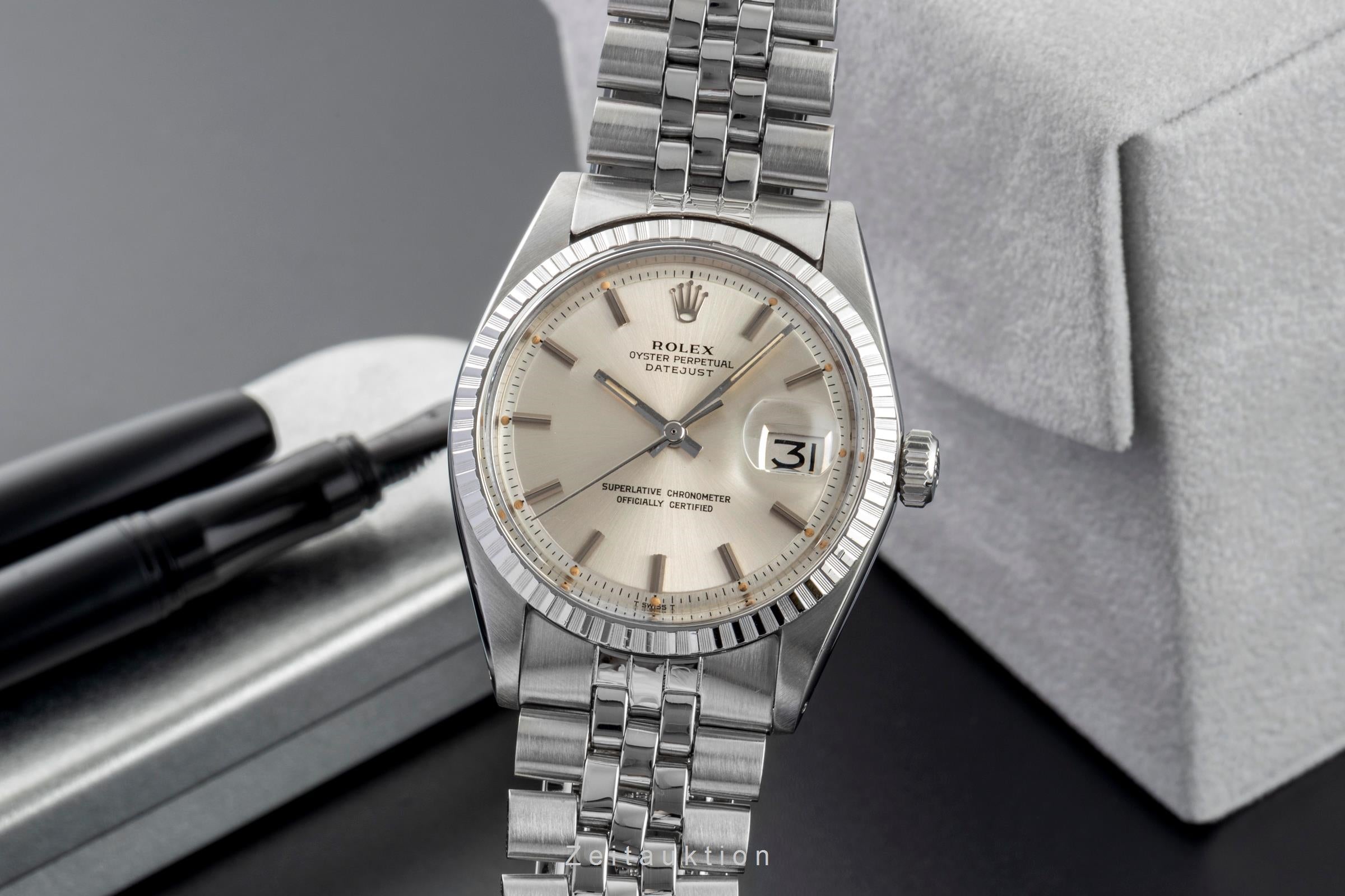 Rolex Datejust 36 Silver Dial Oyster Edelstahl Automatik Ref. 1603 Vintage  [2602272]