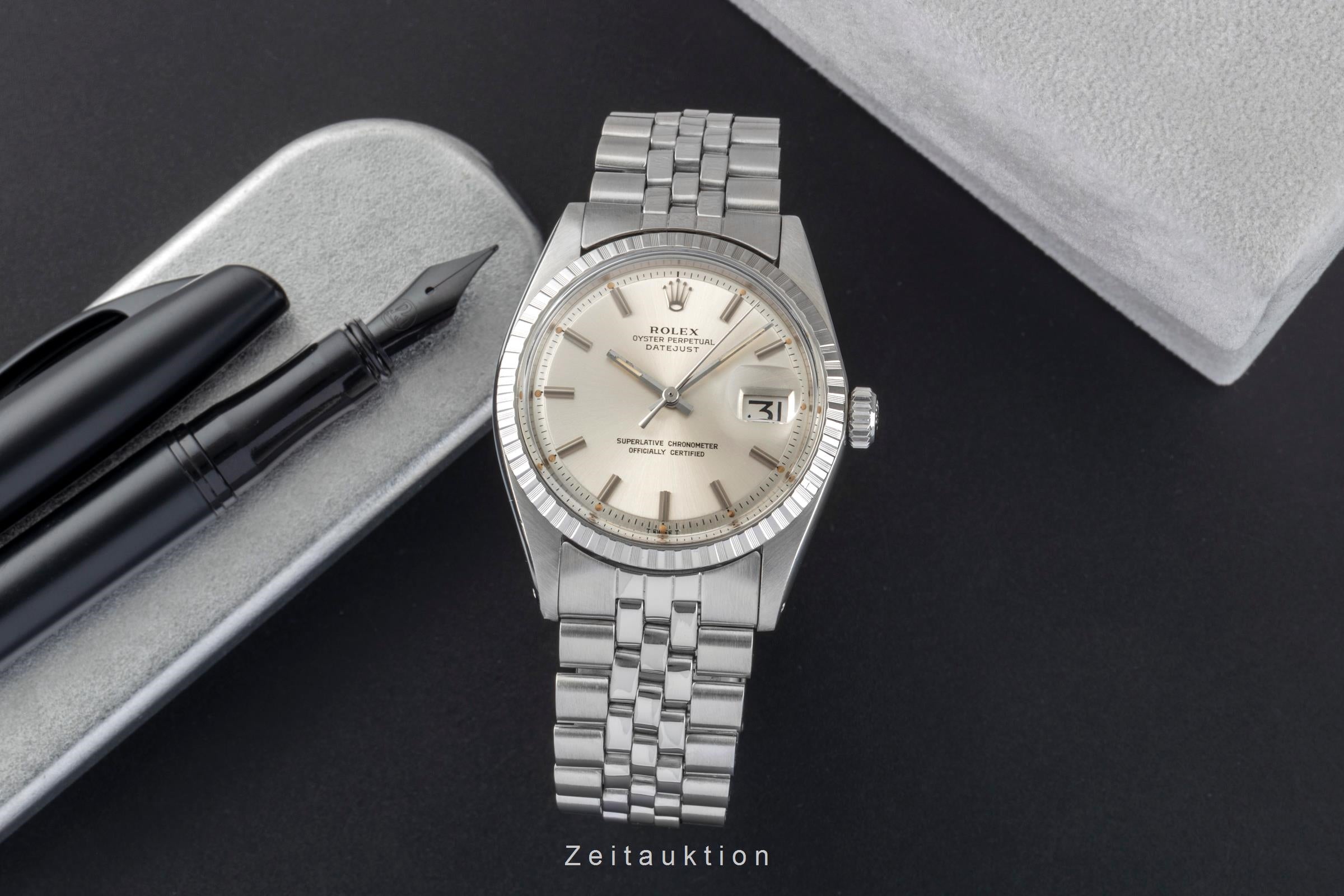 Rolex Datejust 36 Silver Dial Oyster Edelstahl Automatik Ref. 1603 Vintage  [2602272]