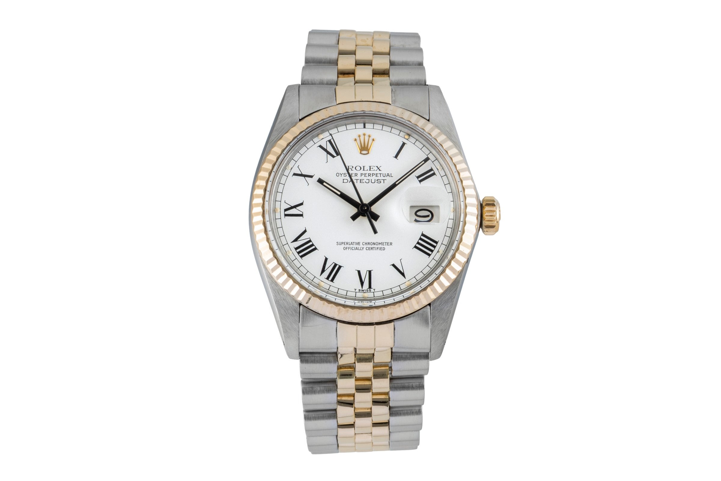 Rolex Datejust acciaio / oro automatismo orologio da uomo 16013 Vintage  [2602273]