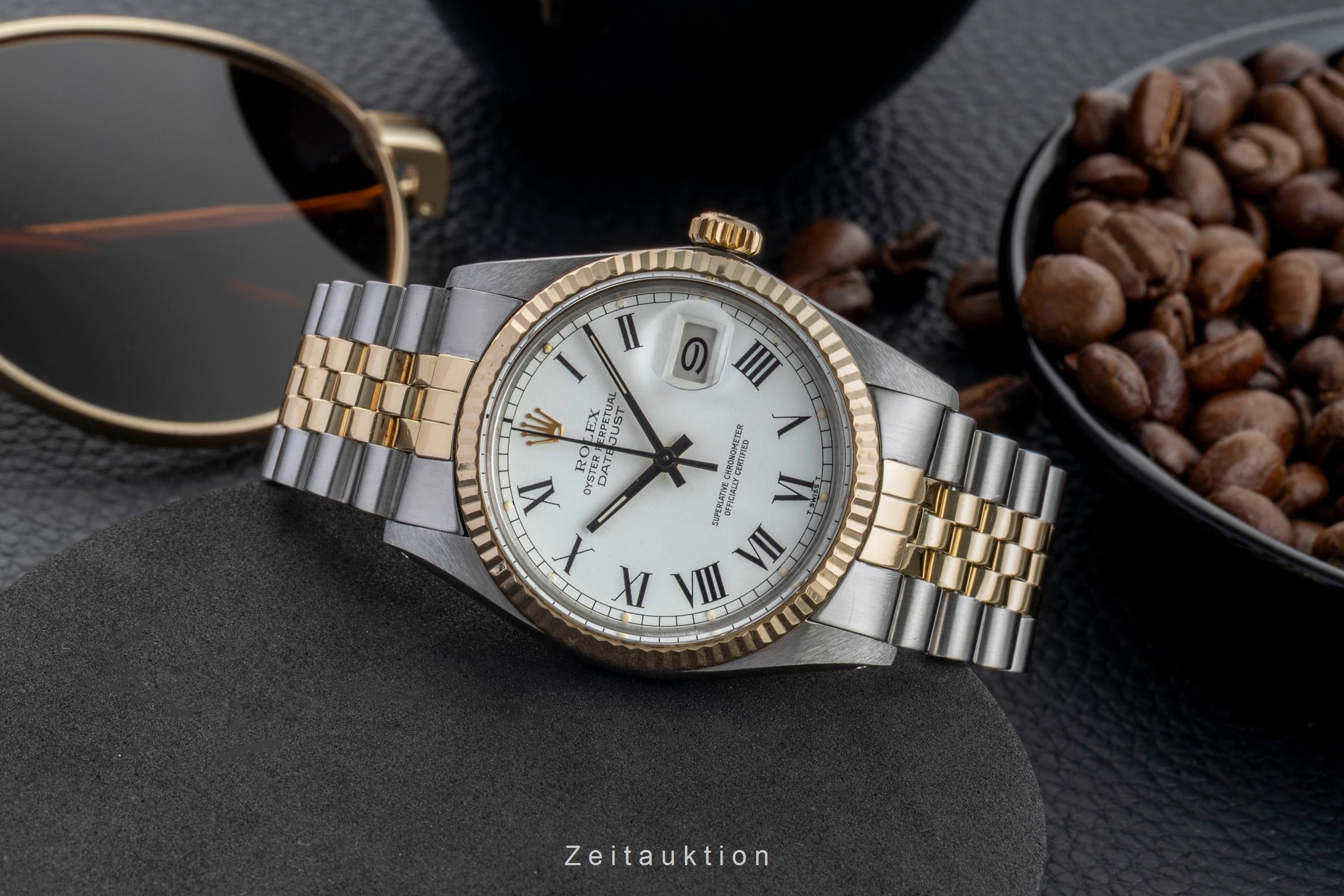Rolex Datejust acier / or  automatique montre pour hommes 16013 Vintage  [2602273]