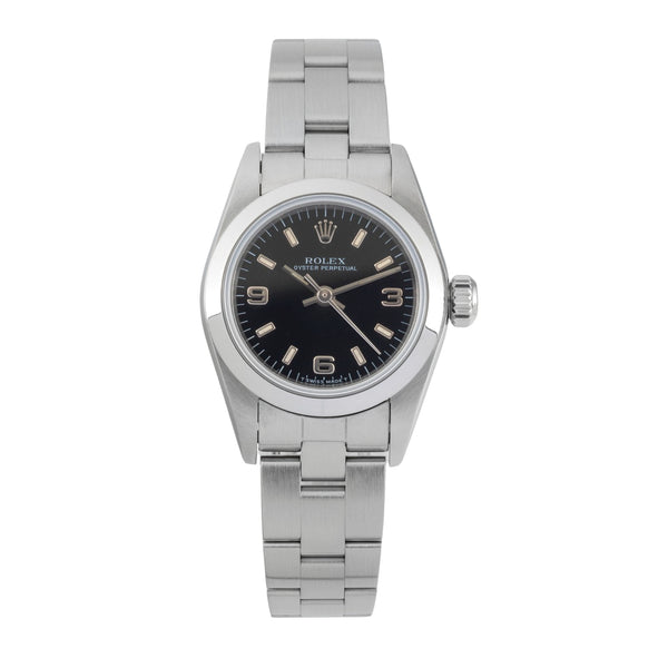 Rolex Oyster Perpetual steel automatic women's watch 67180  [2602275]