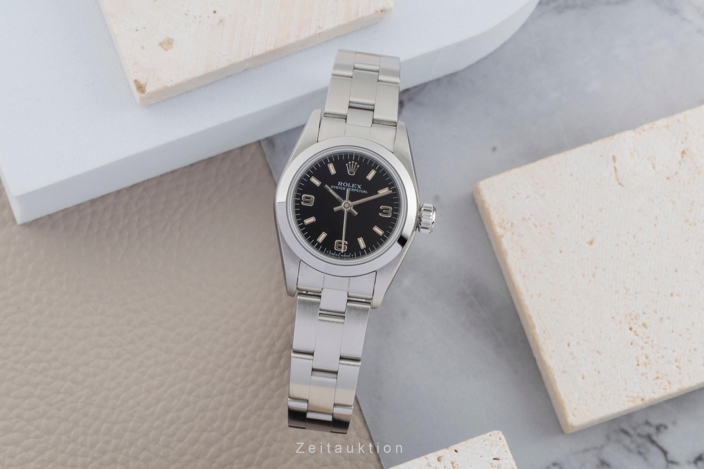 Rolex Oyster Perpetual steel automatic women's watch 67180  [2602275]