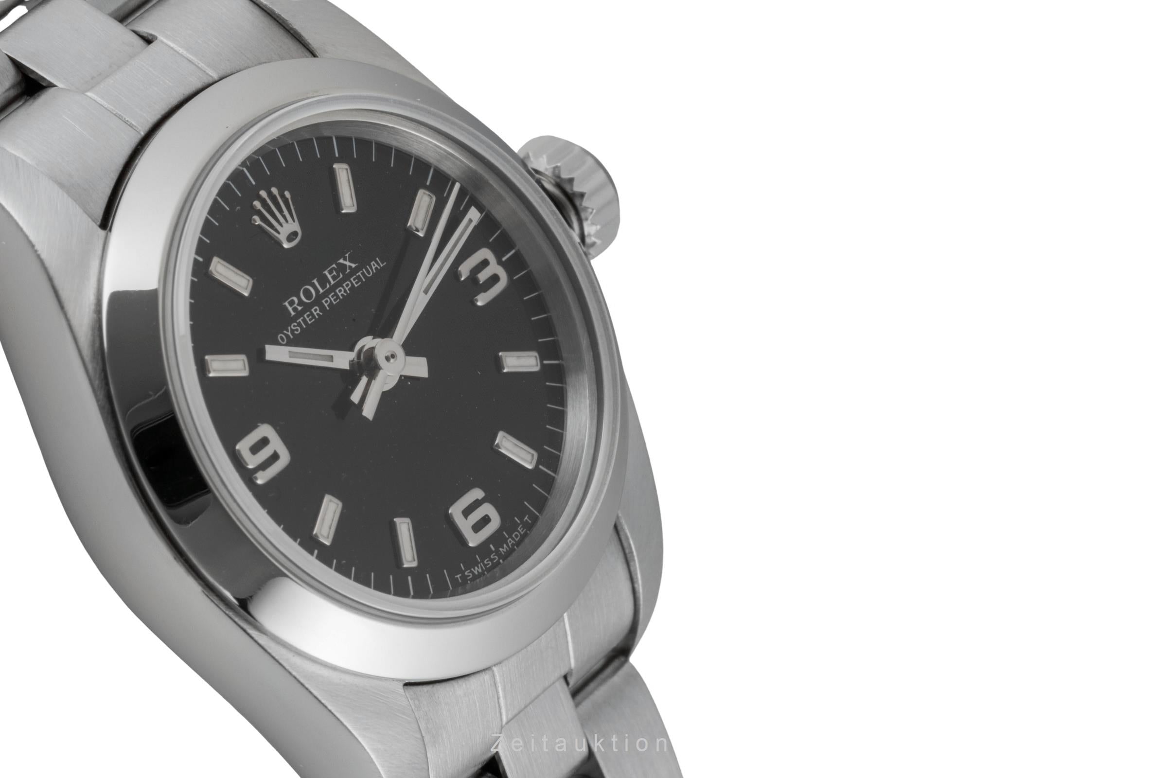 Rolex Oyster Perpetual steel automatic women's watch 67180  [2602275]