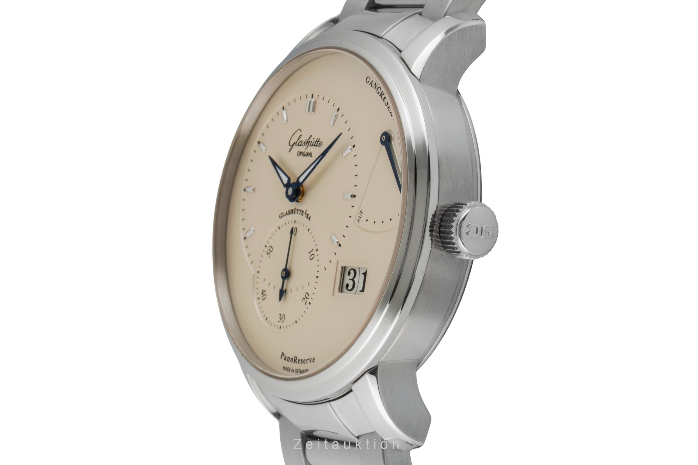 Glashütte PanoReserve steel manual winding men's watch 1-65-01-22-12-71 LP: 12800EUR  [2602277]