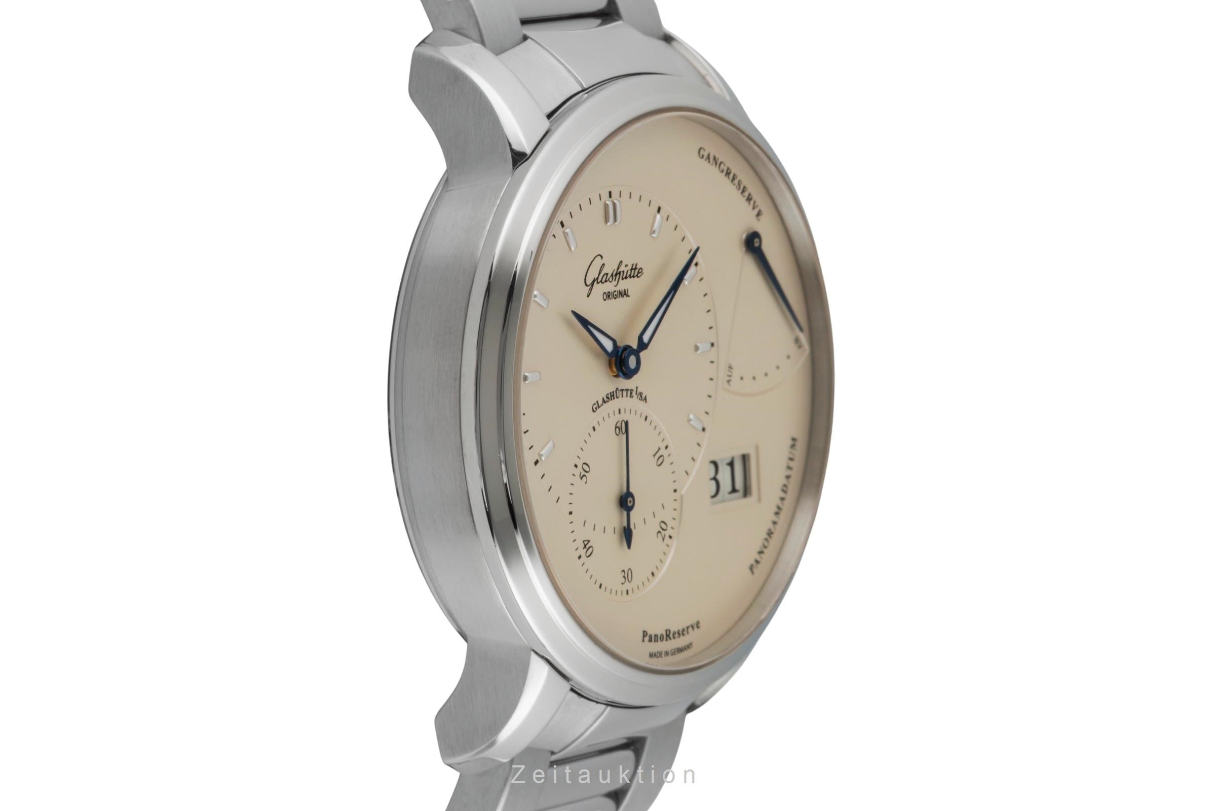 Glashütte PanoReserve steel manual winding men's watch 1-65-01-22-12-71 LP: 12800EUR  [2602277]