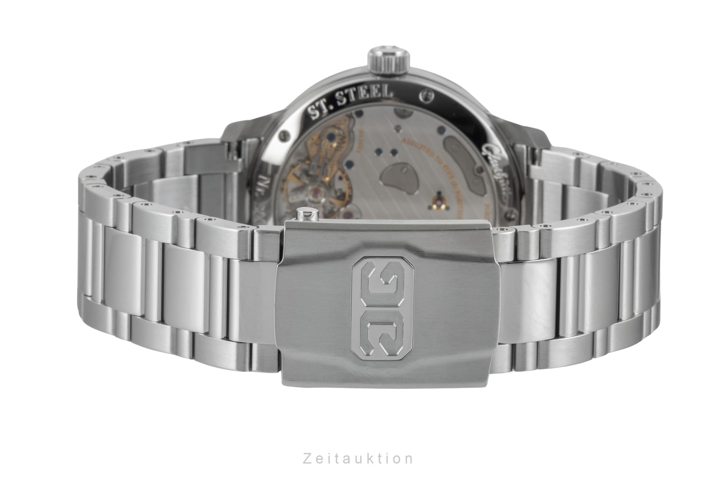 Glashütte PanoReserve steel manual winding men's watch 1-65-01-22-12-71 LP: 12800EUR  [2602277]