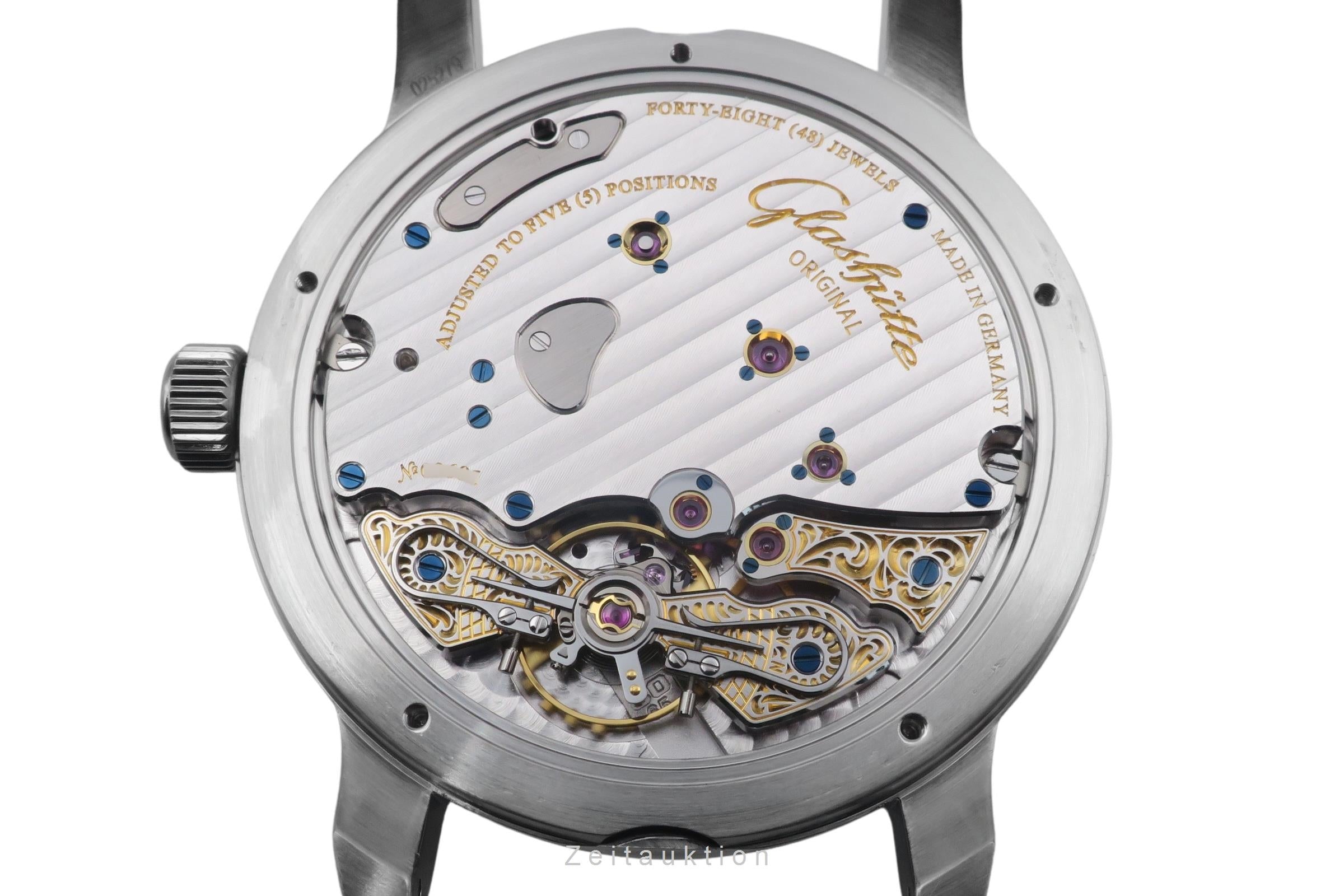 Glashütte PanoReserve steel manual winding men's watch 1-65-01-22-12-71 LP: 12800EUR  [2602277]