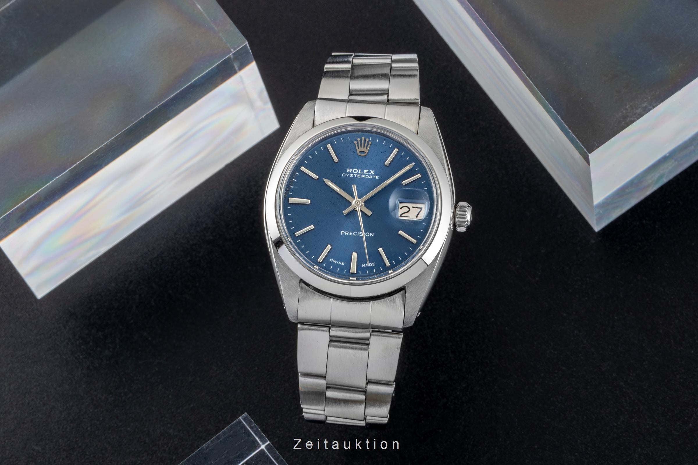 Rolex Precision acero cuerda manual reloj para caballeros 6694 Vintage  [2602278]