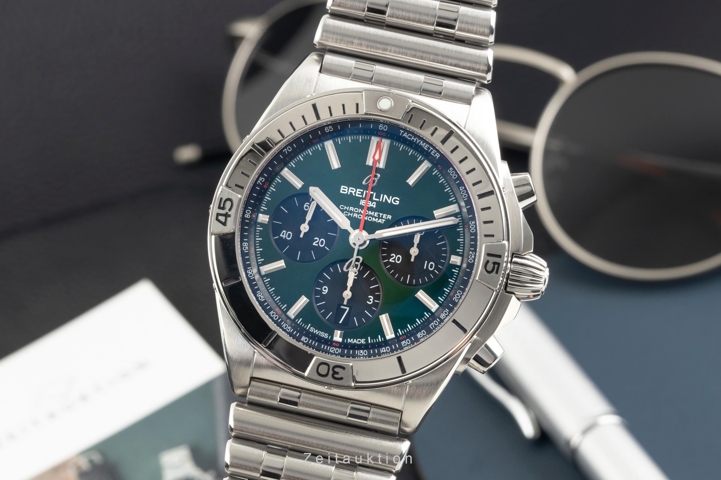 Breitling Chronomat chronograph steel automatic men's watch AB01343A1L1A1  [2602280]