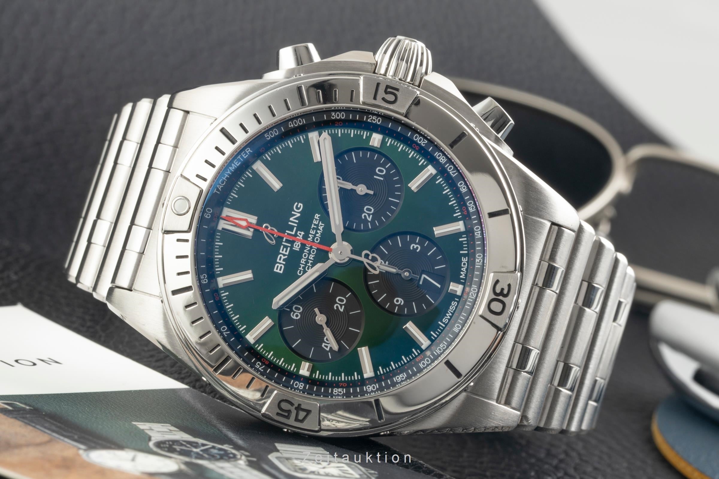 Breitling Chronomat chronograph steel automatic men's watch AB01343A1L1A1  [2602280]