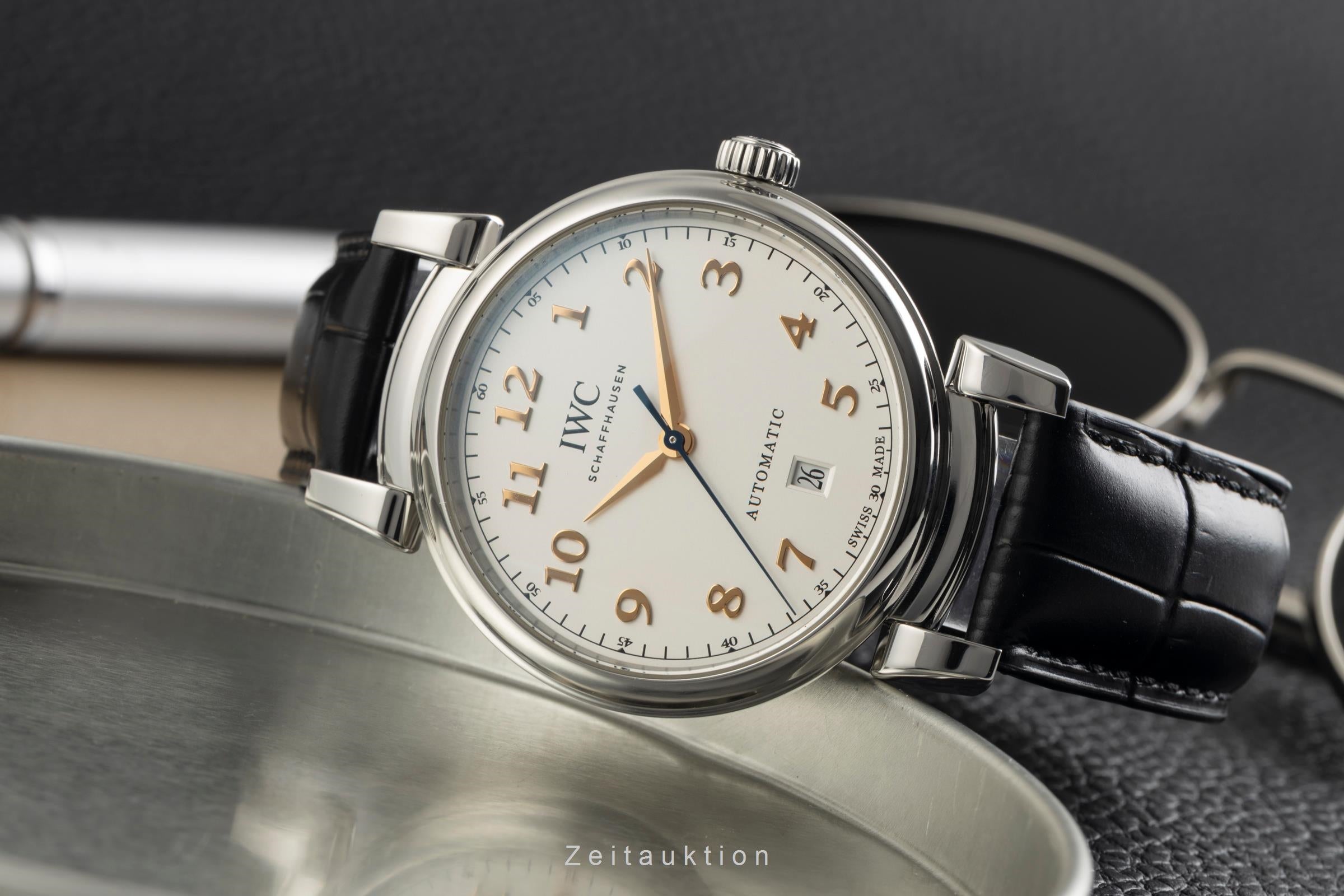 IWC Da Vinci Edelstahl Automatik Silver Dial Herrenuhr Ref. IW356601 Papiere [2602281]