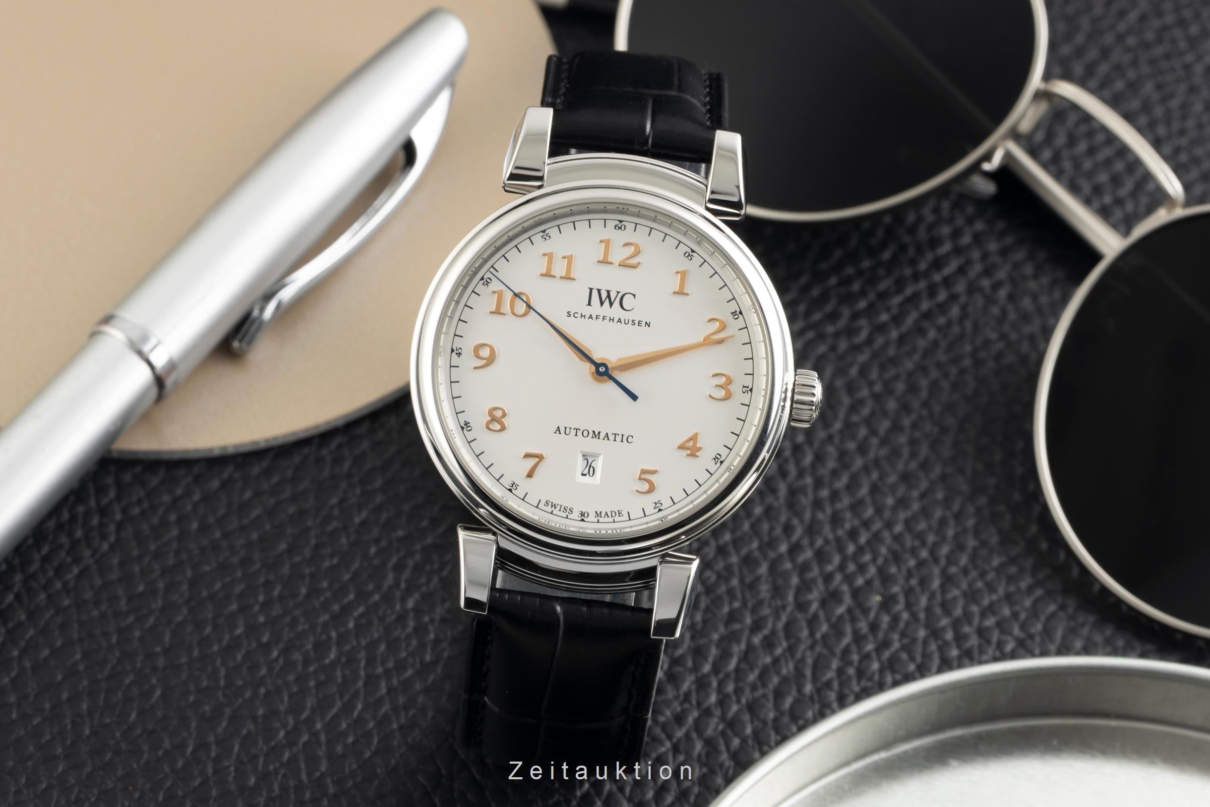 IWC Da Vinci Edelstahl Automatik Silver Dial Herrenuhr Ref. IW356601 Papiere [2602281]