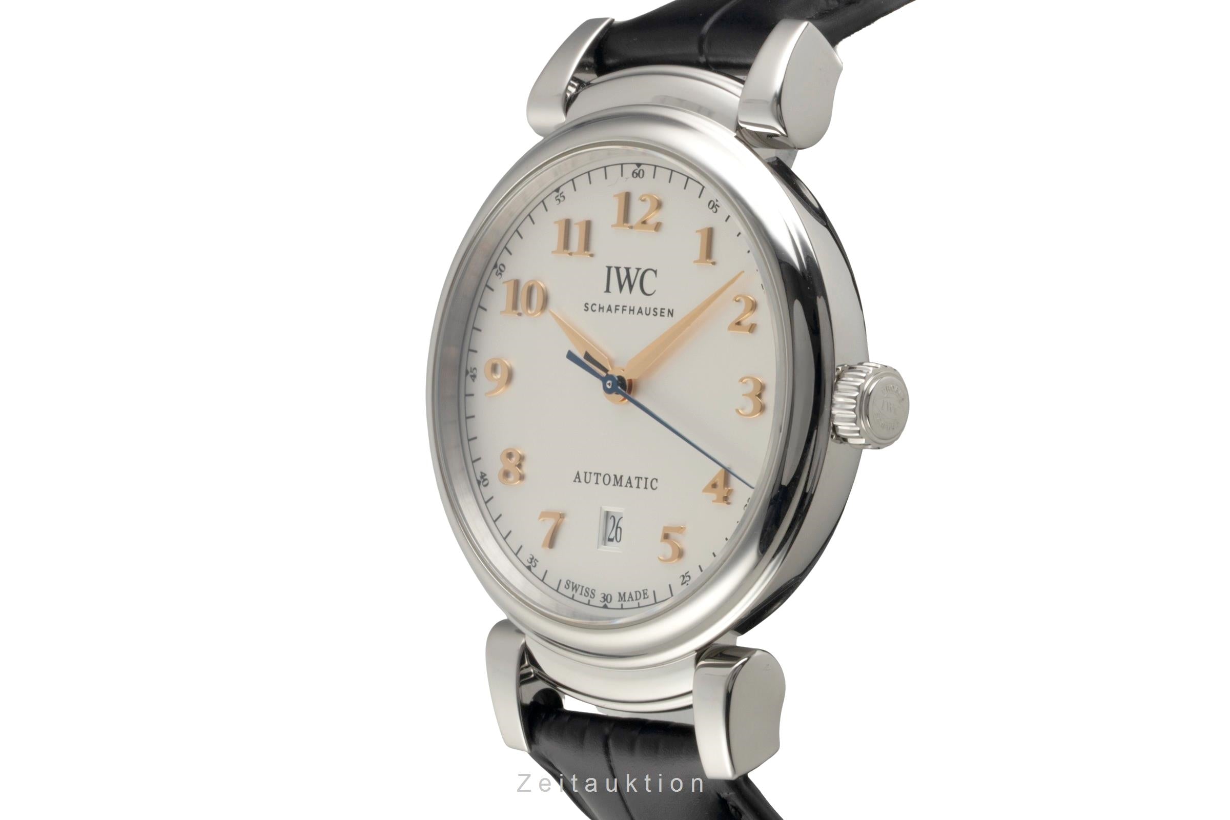 IWC Da Vinci Edelstahl Automatik Silver Dial Herrenuhr Ref. IW356601 Papiere [2602281]