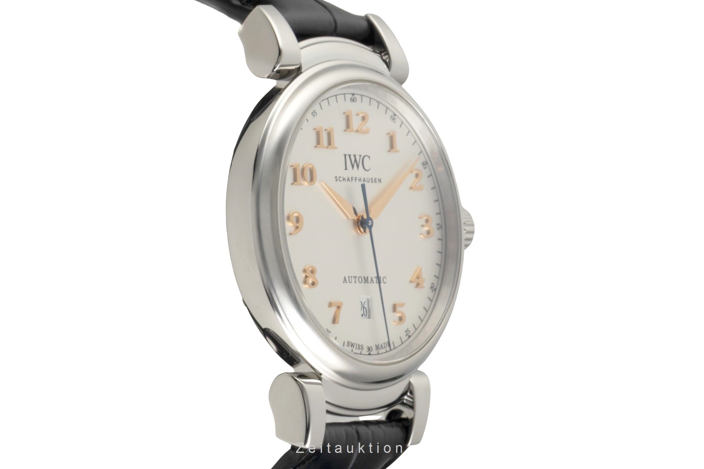 IWC Da Vinci Edelstahl Automatik Silver Dial Herrenuhr Ref. IW356601 Papiere [2602281]