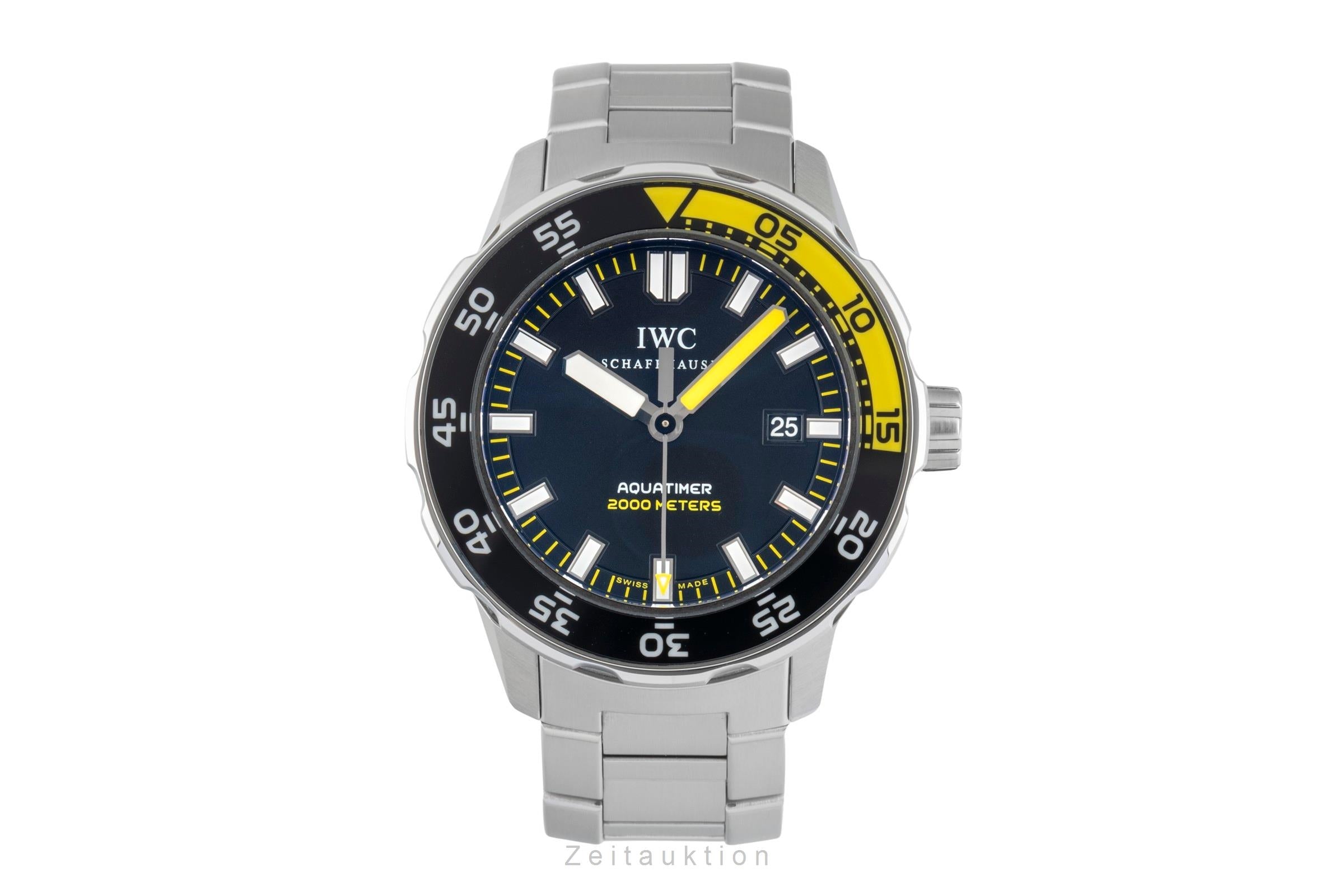 IWC Aquatimer Edelstahl Automatik Black Dial Herrenuhr Ref. IW356801 Box [2602282]