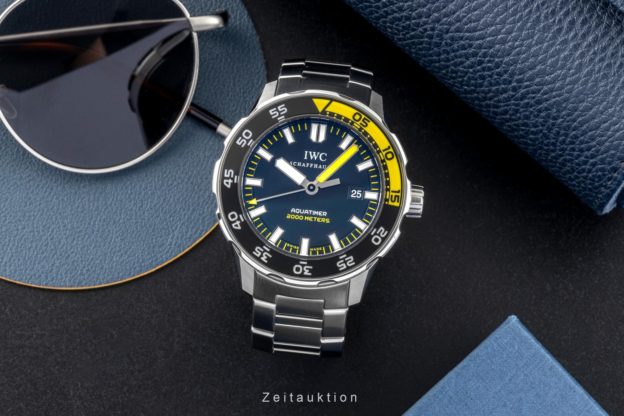 IWC Aquatimer Edelstahl Automatik Black Dial Herrenuhr Ref. IW356801 Box [2602282]