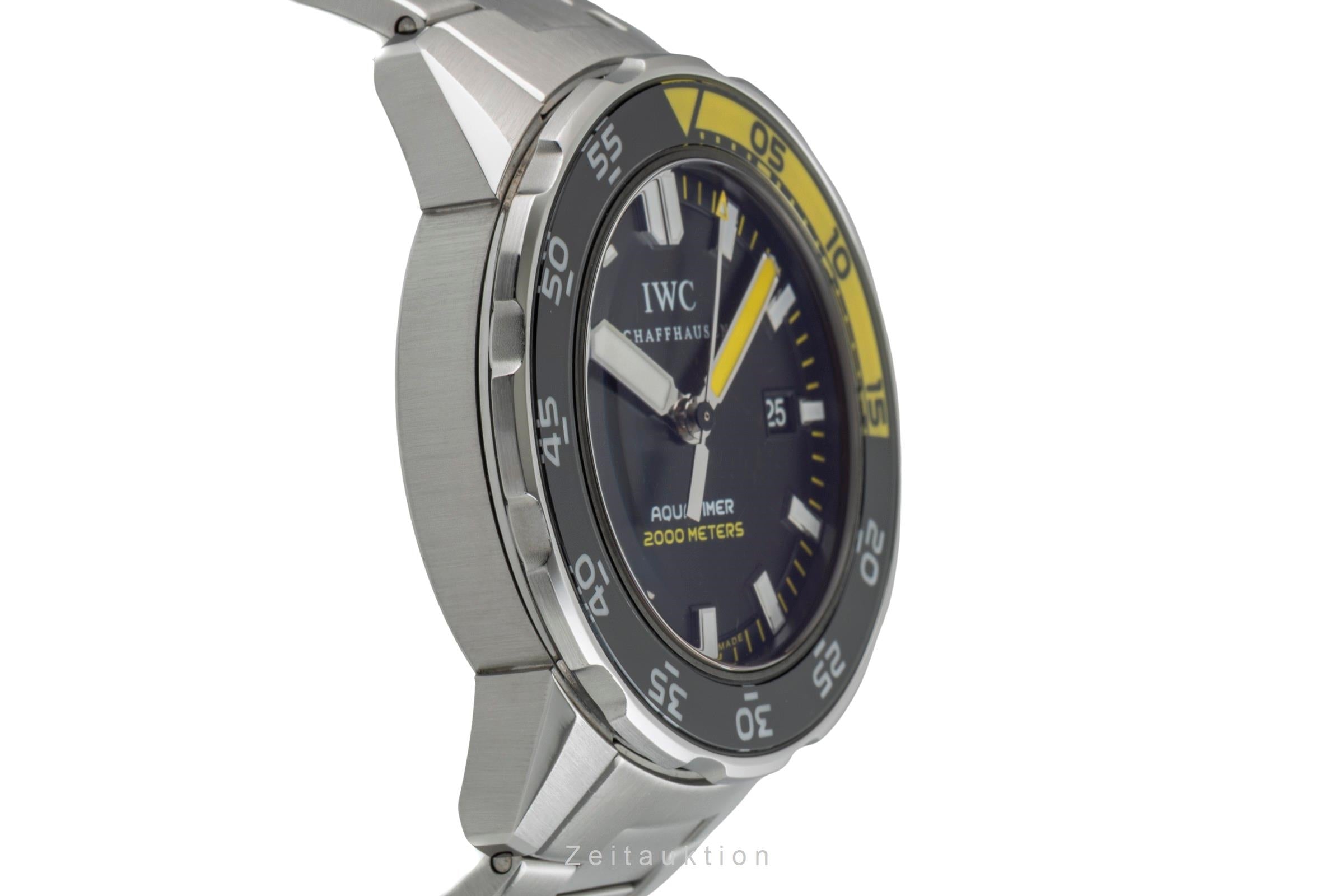 IWC Aquatimer Edelstahl Automatik Black Dial Herrenuhr Ref. IW356801 Box [2602282]