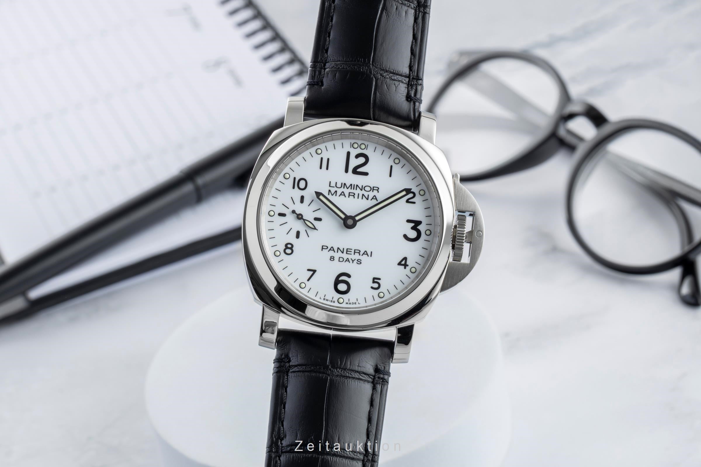Panerai Luminor Marina acero cuerda manual reloj para caballeros PAM00563  [2602283]