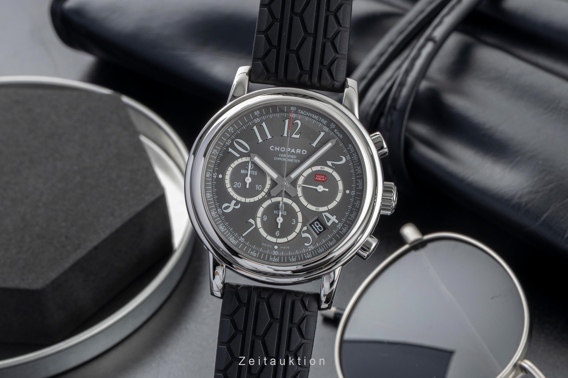 Chopard 1000 Miglia SLR Chronograph Automatik Datum Stahl Herrenuhr Ref 8511 Box [2602285]