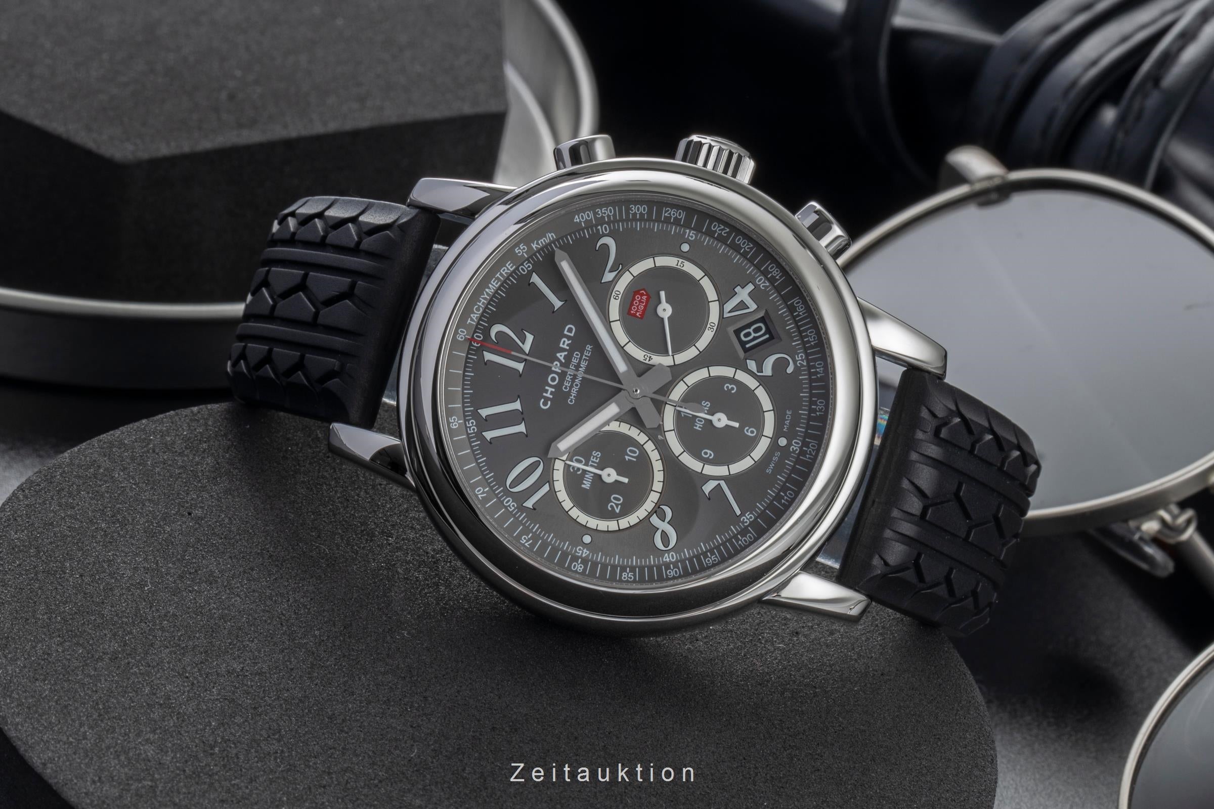 Chopard 1000 Miglia SLR Chronograph Automatik Datum Stahl Herrenuhr Ref 8511 Box [2602285]