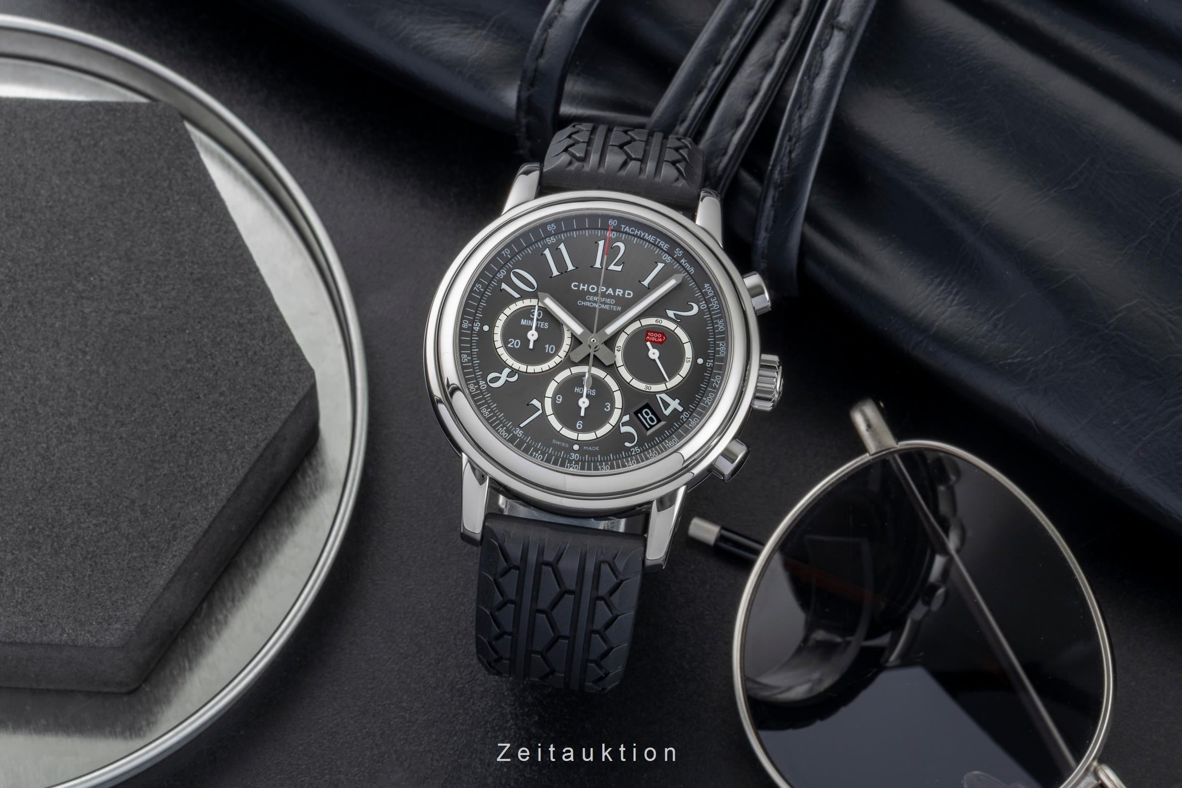 Chopard 1000 Miglia SLR Chronograph Automatik Datum Stahl Herrenuhr Ref 8511 Box [2602285]