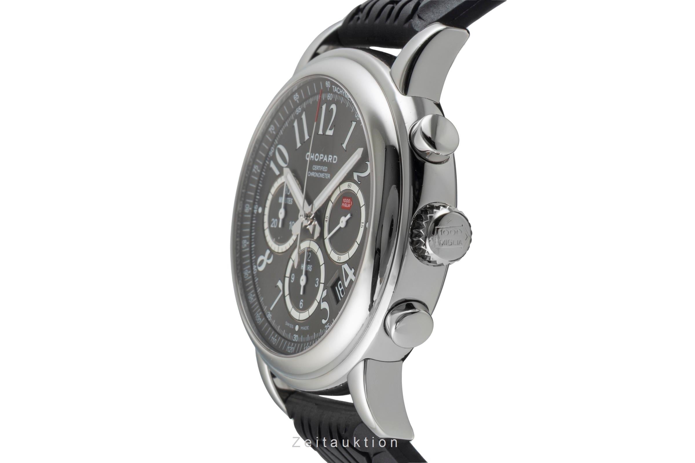 Chopard 1000 Miglia SLR Chronograph Automatik Datum Stahl Herrenuhr Ref 8511 Box [2602285]