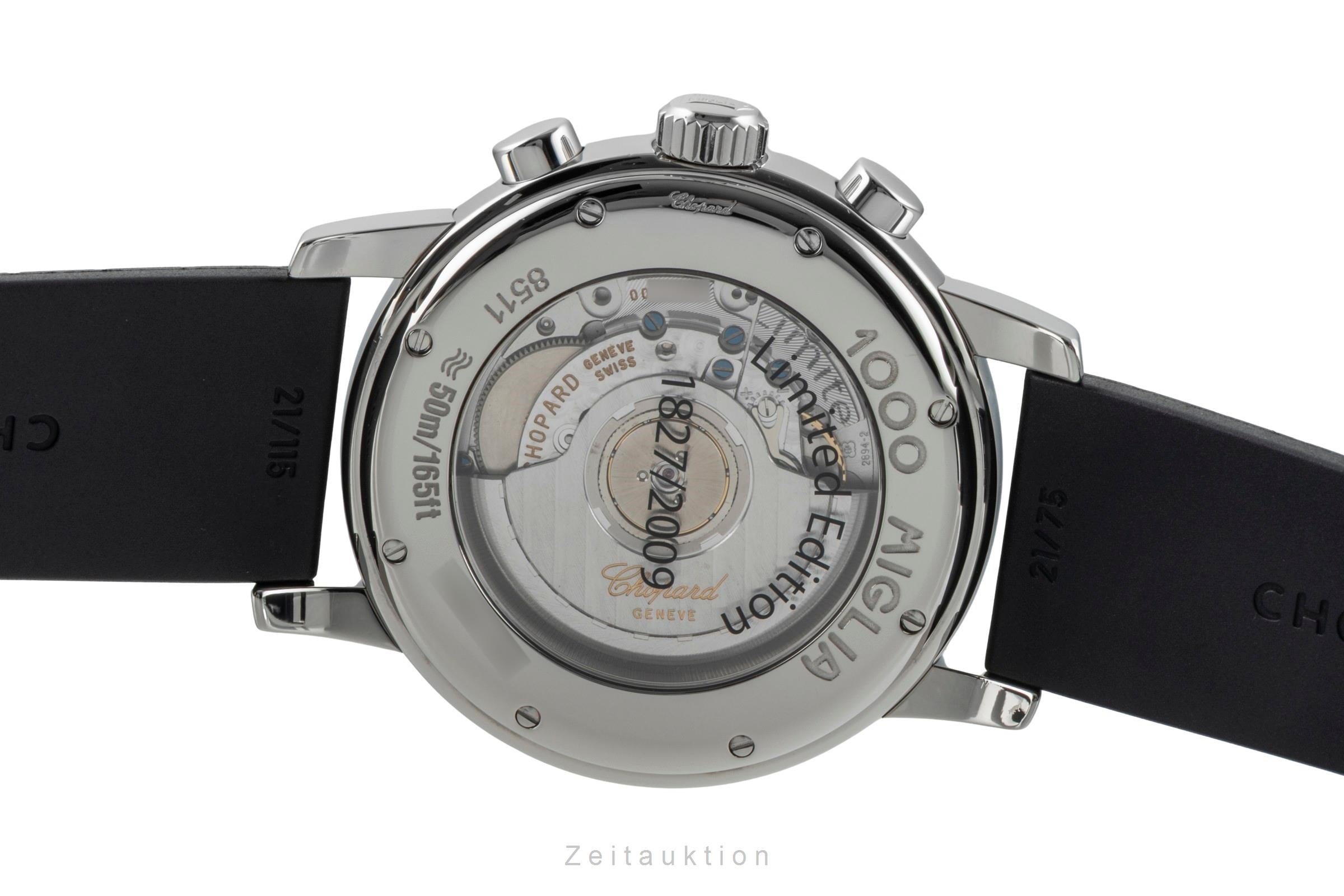 Chopard 1000 Miglia SLR Chronograph Automatik Datum Stahl Herrenuhr Ref 8511 Box [2602285]