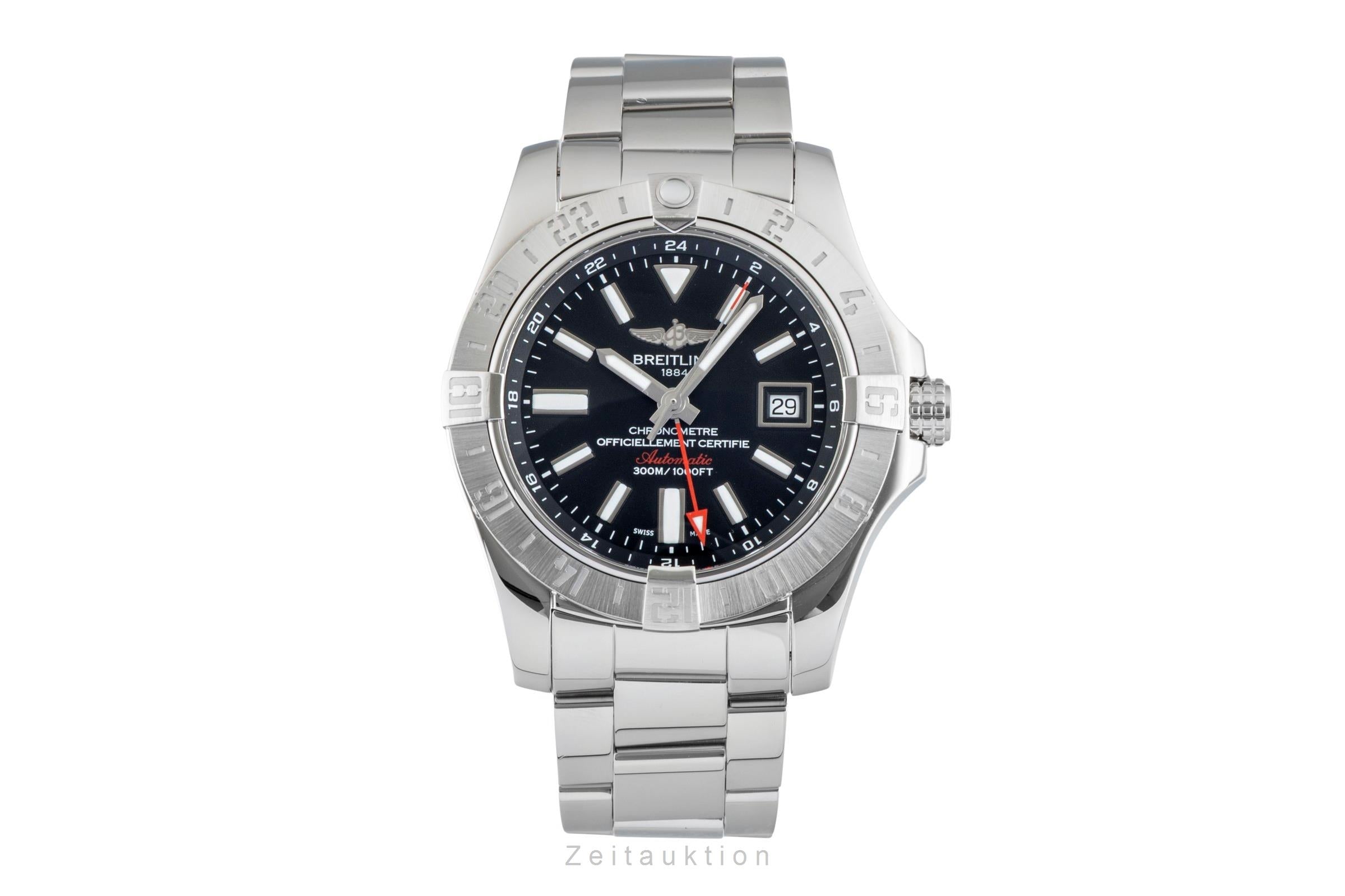 Breitling Avenger II GMT acier automatique montre pour hommes A3239011/BC35  [2602290]