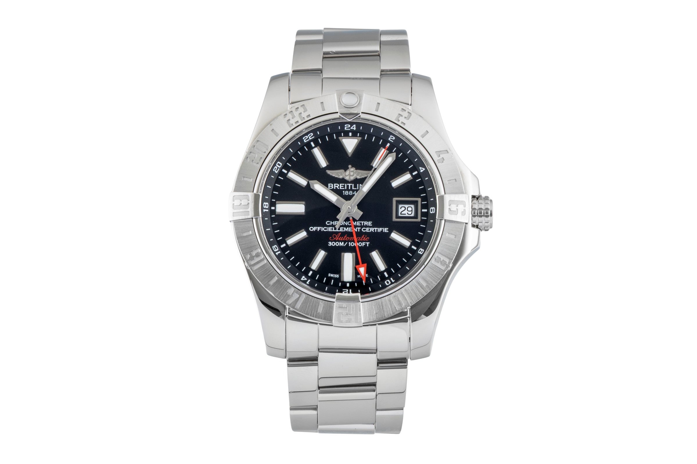 Breitling Avenger II GMT steel automatic men's watch A3239011/BC35  [2602290]