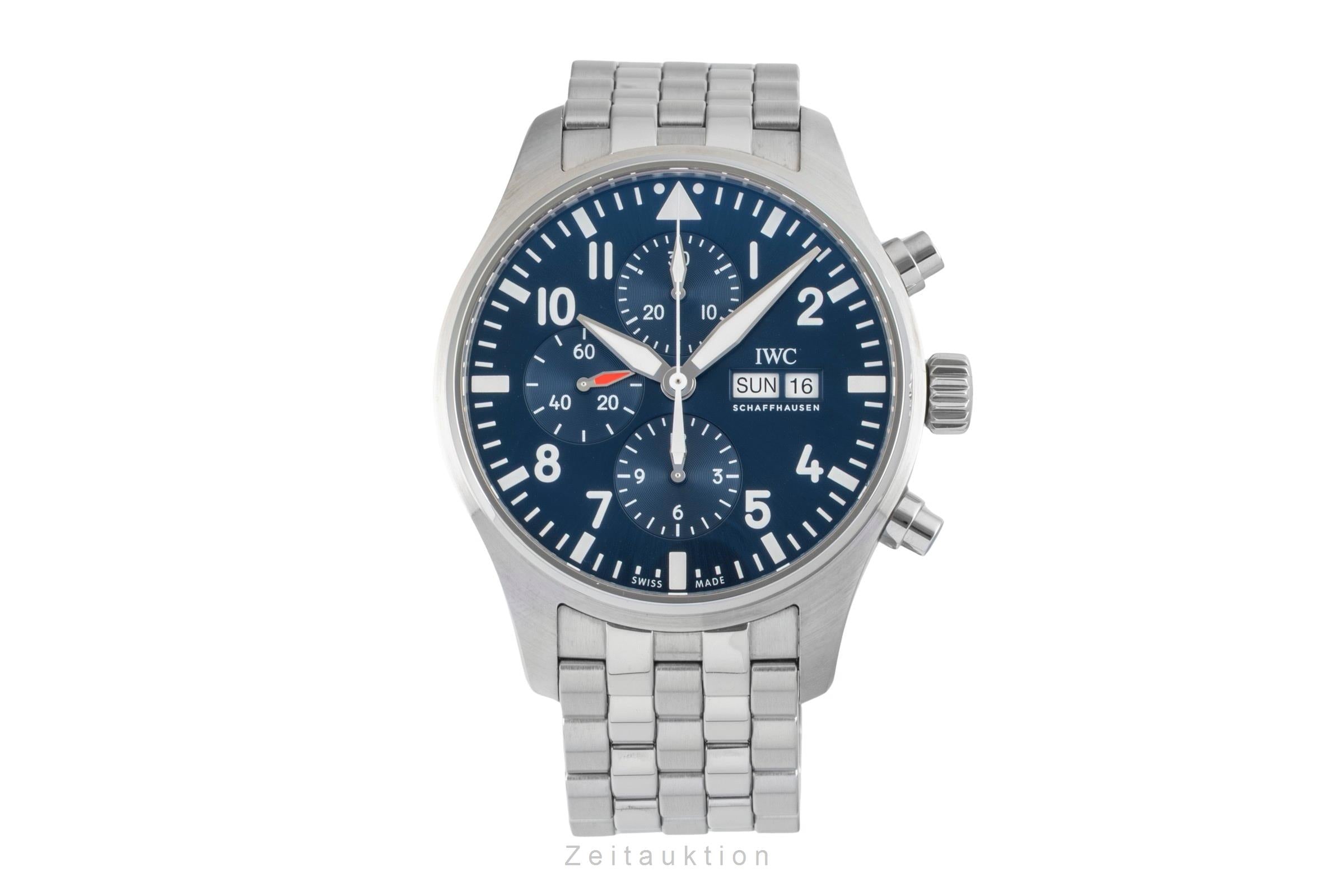IWC Fliegerchronograph chronograph steel automatic men's watch IW377717 LP: 8800EUR  [2602294]
