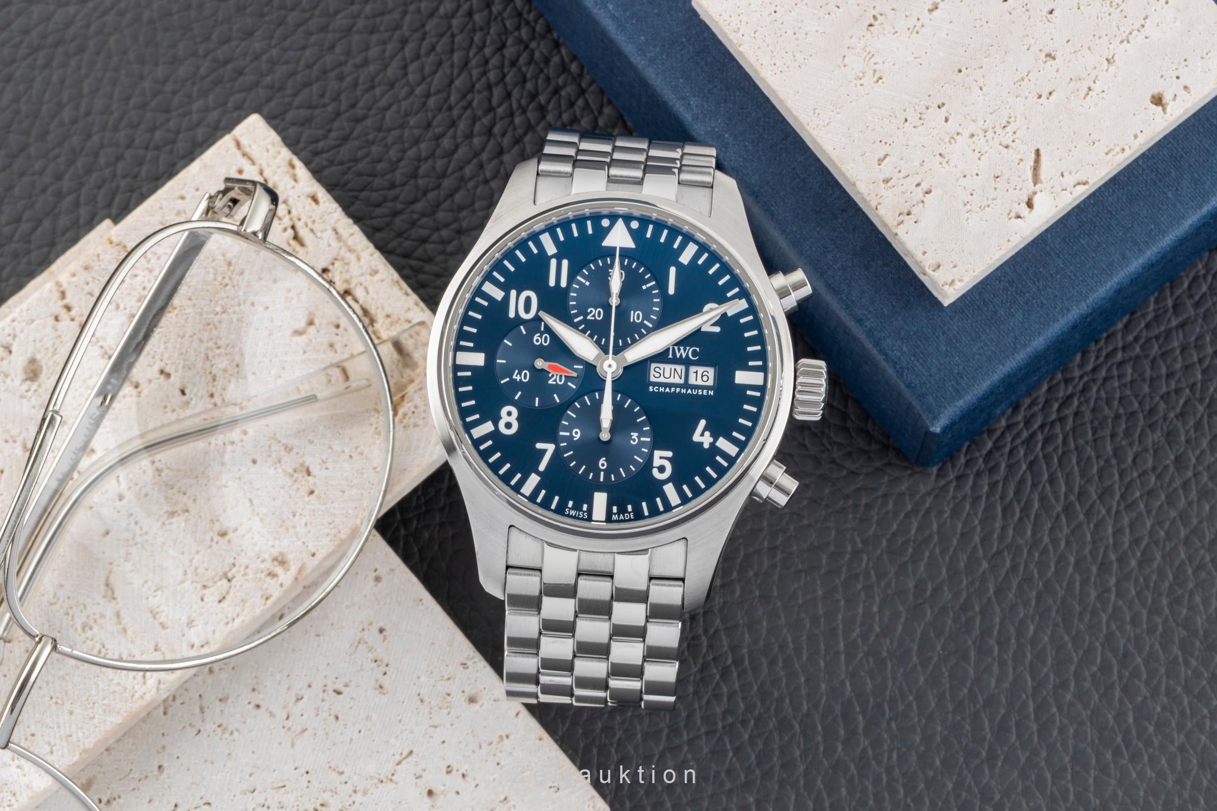 IWC Fliegerchronograph chronograph steel automatic men's watch IW377717 LP: 8800EUR  [2602294]